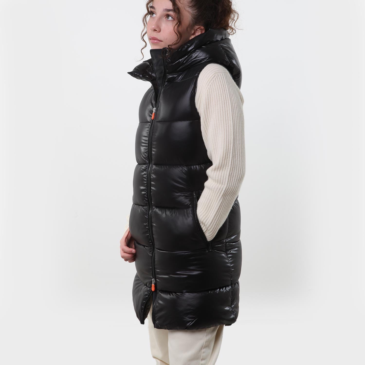 Piumino gilet Uma nero semilucido Teen e Ragazza - annameglio.com abbigliamento moda