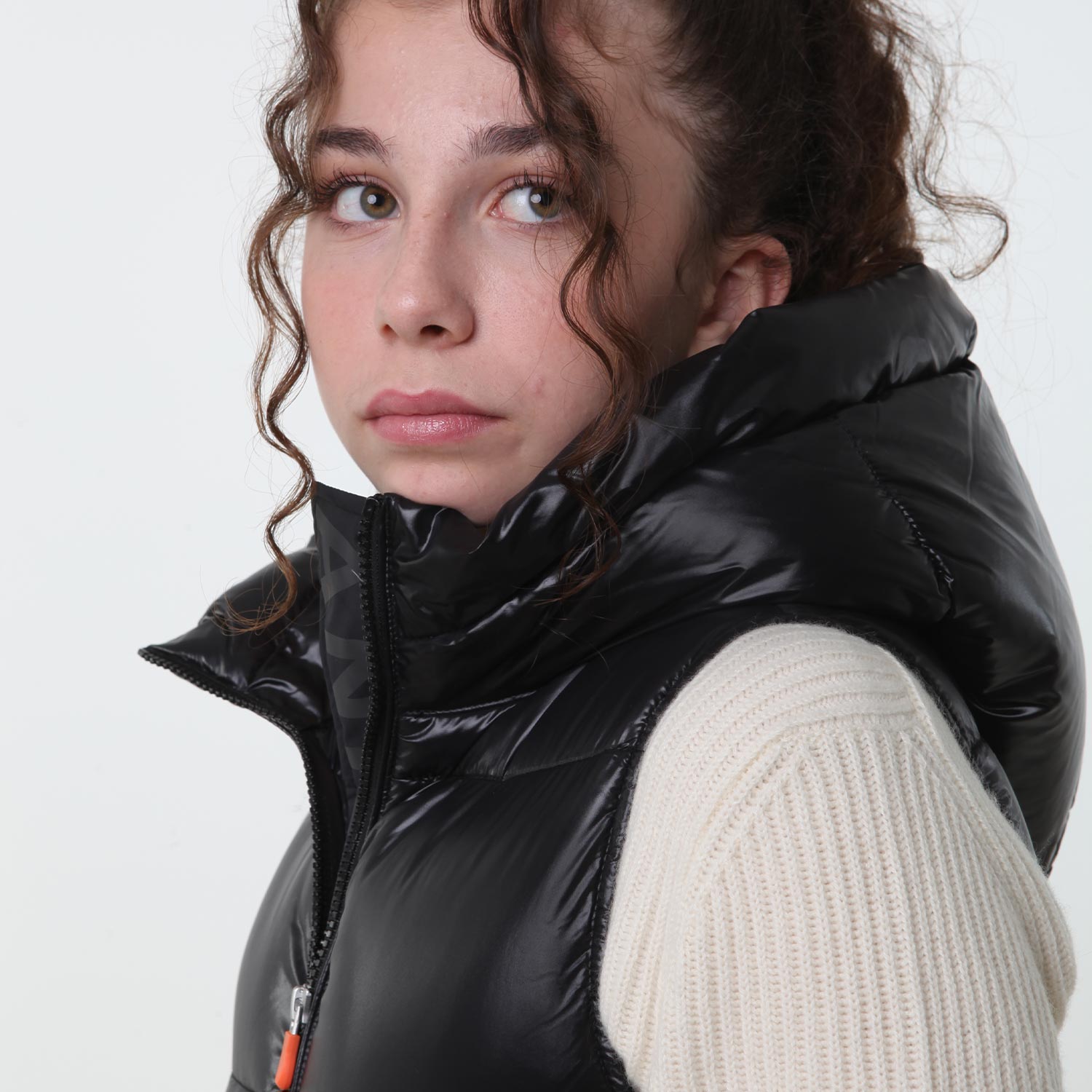 Piumino gilet Uma nero semilucido Teen e Ragazza - annameglio.com abbigliamento moda