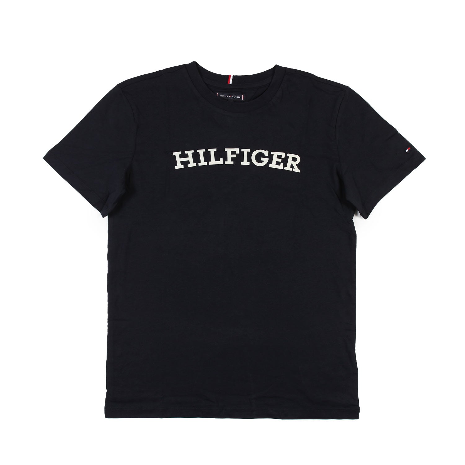 T-shirt blu navy con logo Hilfiger bianco - annameglio.com abbigliamento moda