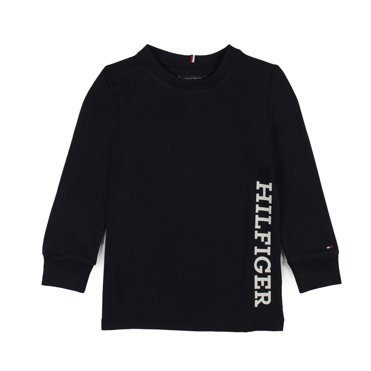 T-shirt lunga Tommy blu con logo bianco - annameglio.com abbigliamento moda