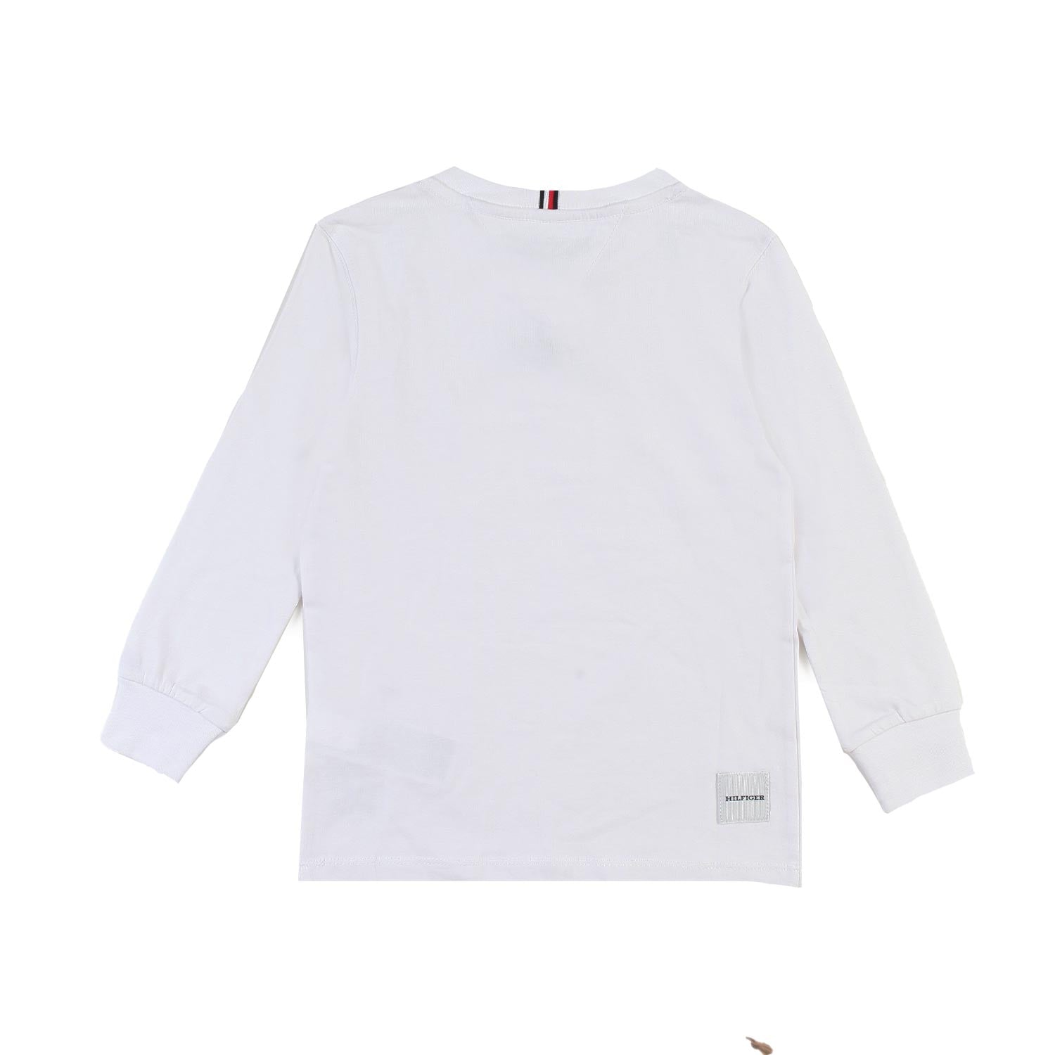 T-shirt lunga Tommy bianca con logo blu - annameglio.com abbigliamento moda