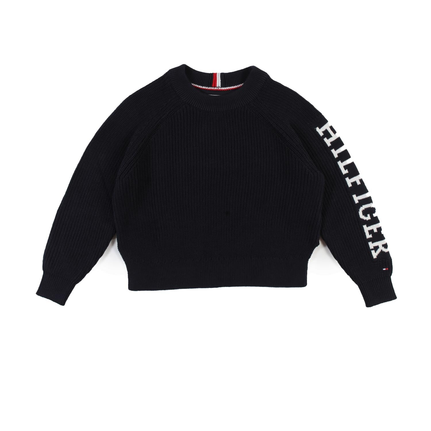 Pullover Tommy blu logo bianco Bambina e Teenager - annameglio.com abbigliamento moda