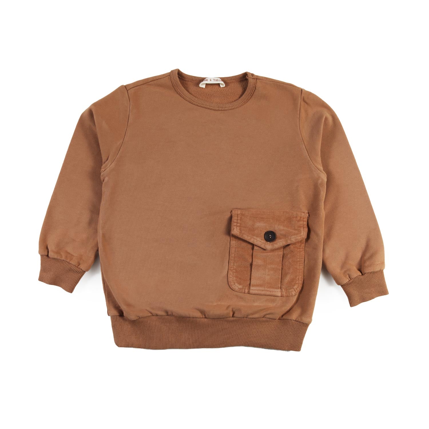 Felpa unisex Zhoe e Tobiah marrone biscotto - annameglio.com abbigliamento moda