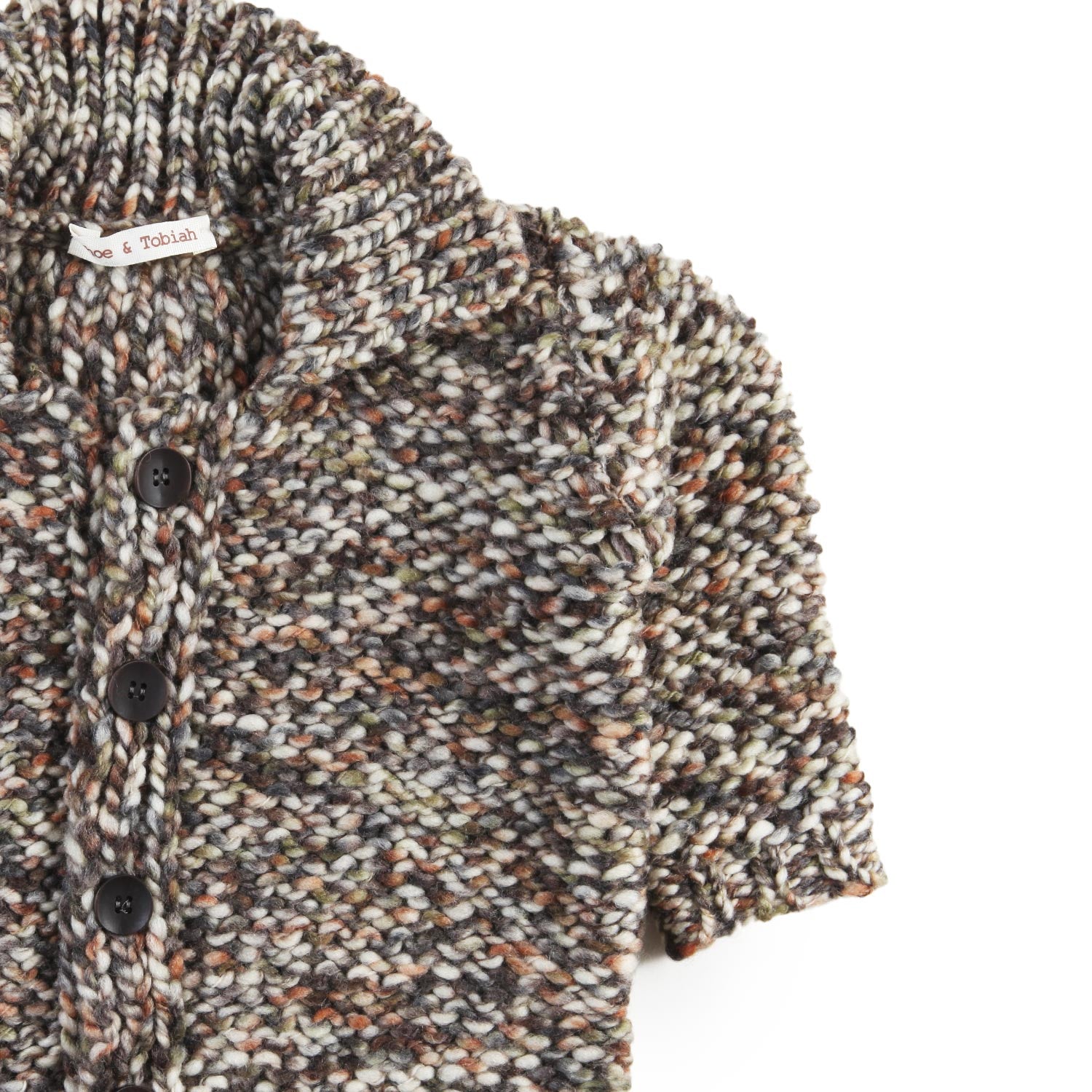 Cardigan Zhoe e Tobiah verde melange Bimbo - annameglio.com abbigliamento moda