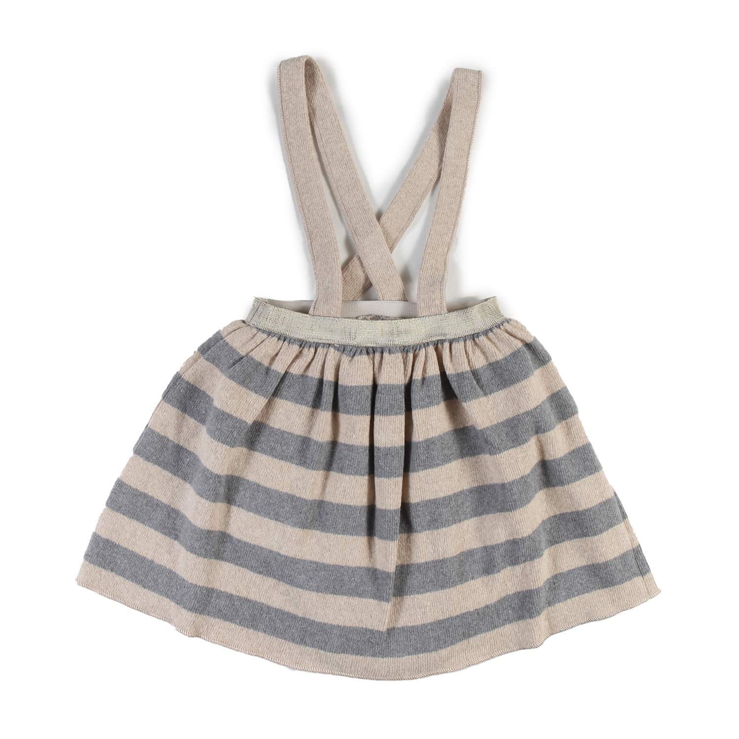 Gonna salopette Zhoe e Tobiah beige e grigia Bimba - annameglio.com abbigliamento moda