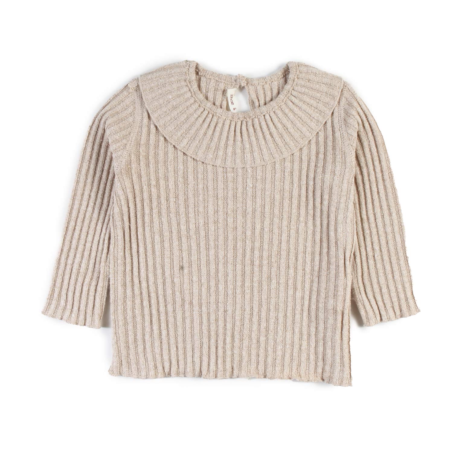 Maglia Zhoe e Tobiah beige ecru e oro Bimba - annameglio.com abbigliamento moda