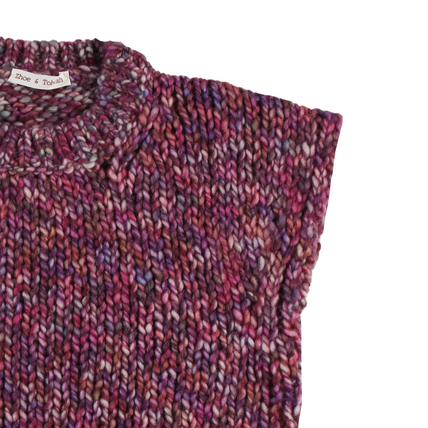 Gilet di lana Zhoe e Tobiah fucsia melange Bambina - annameglio.com abbigliamento moda