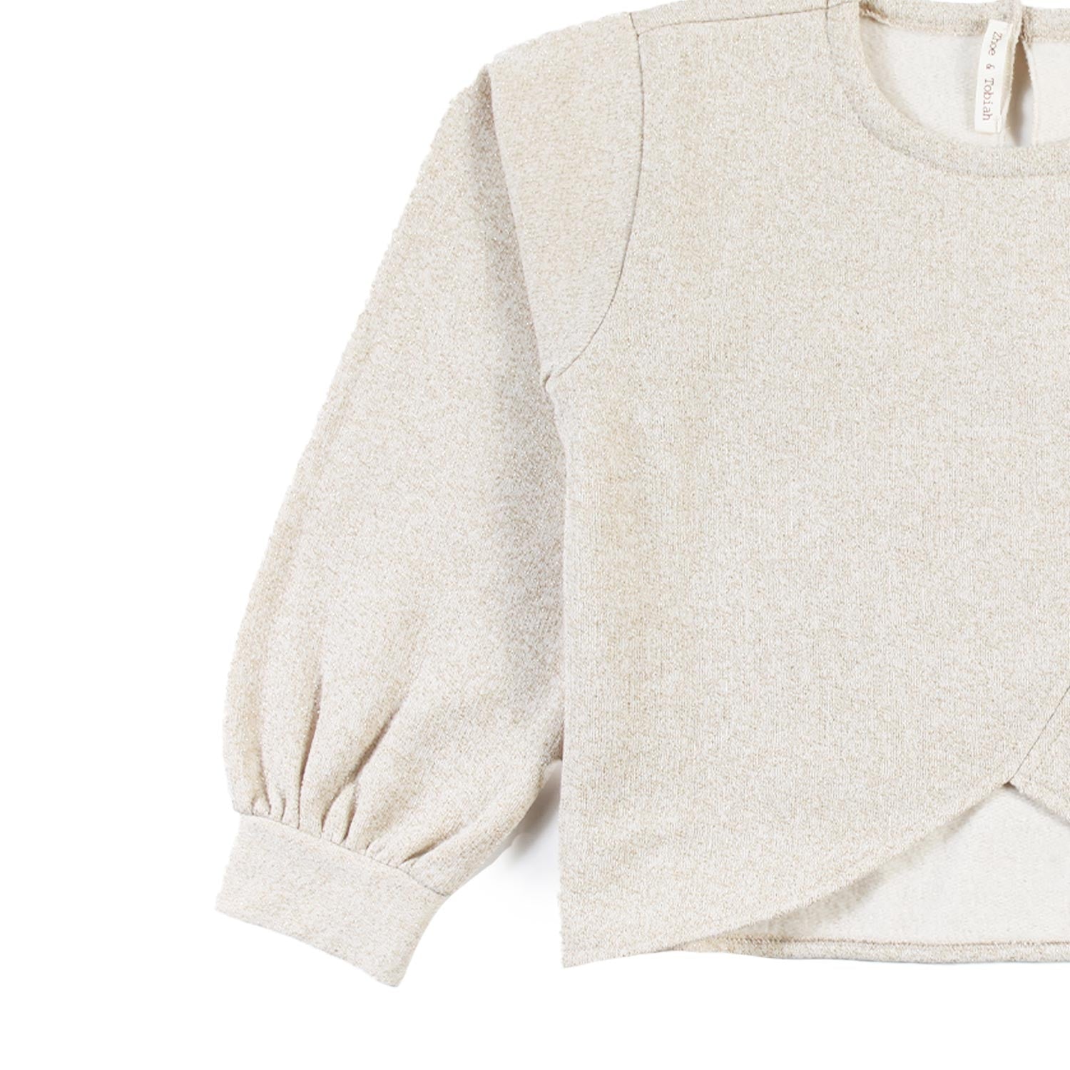 Blusa Zhoe e Tobiah ecru lurex Bambina - annameglio.com abbigliamento moda