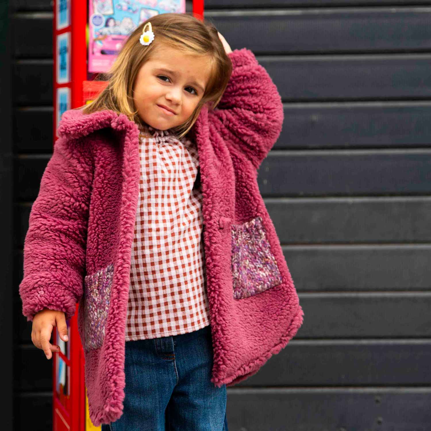 Cappotto teddy Zhoe e Tobiah malva Bambina - annameglio.com abbigliamento moda