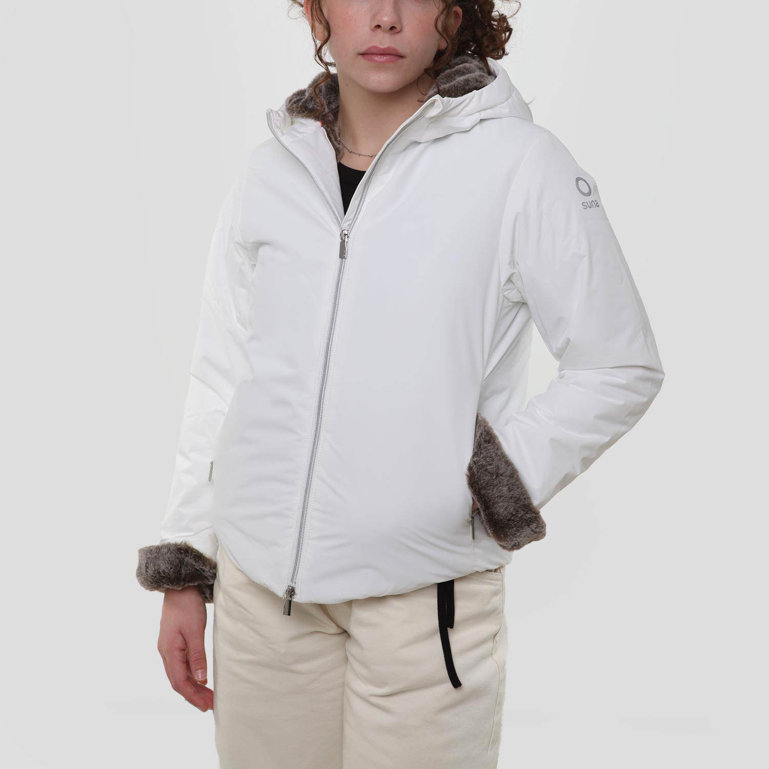 Giubbotto K Roberta Fur bianco Bambina e Ragazza - annameglio.com abbigliamento moda