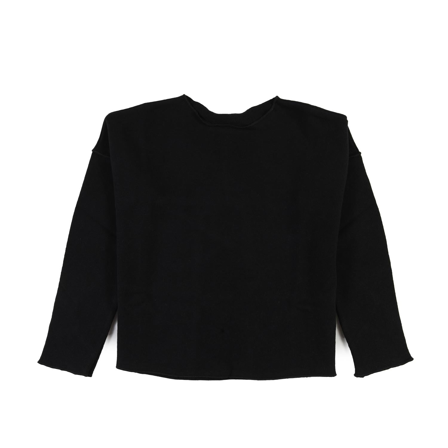 Maglia cropped Peppi nera Bambina e Ragazza - annameglio.com abbigliamento moda