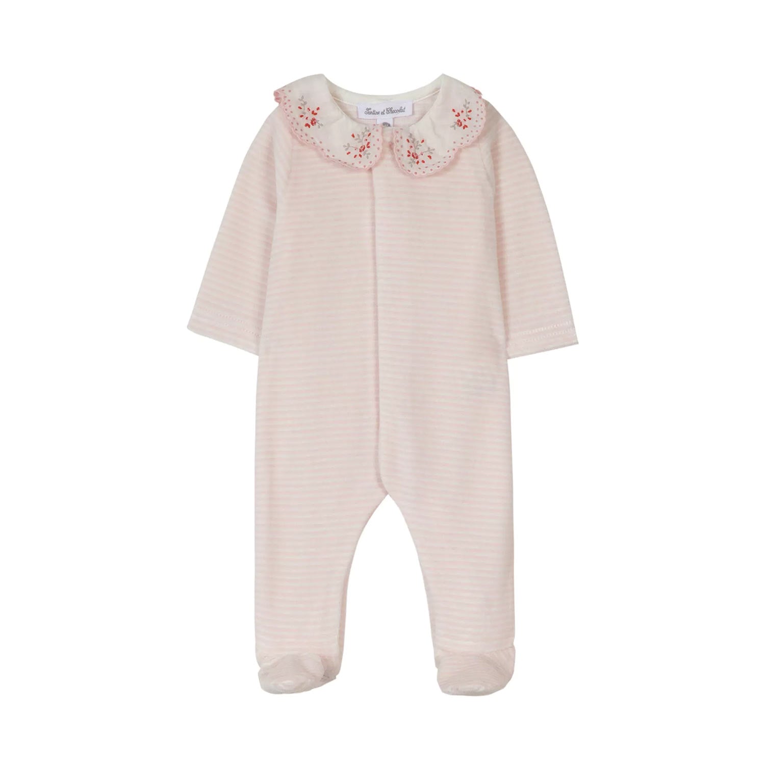 Tutina neonata rosa con righe bianche - annameglio.com abbigliamento moda