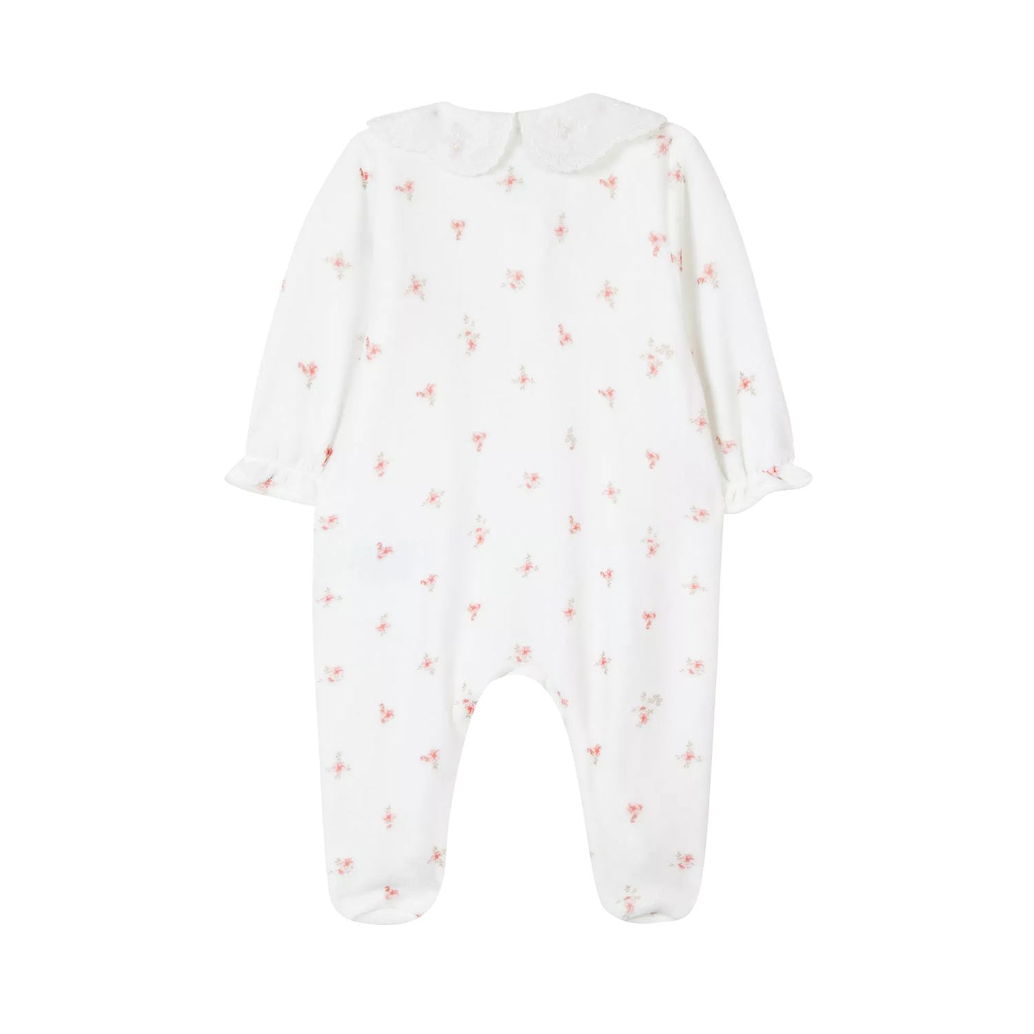 Tutina floreale per neonate in ciniglia - annameglio.com abbigliamento moda