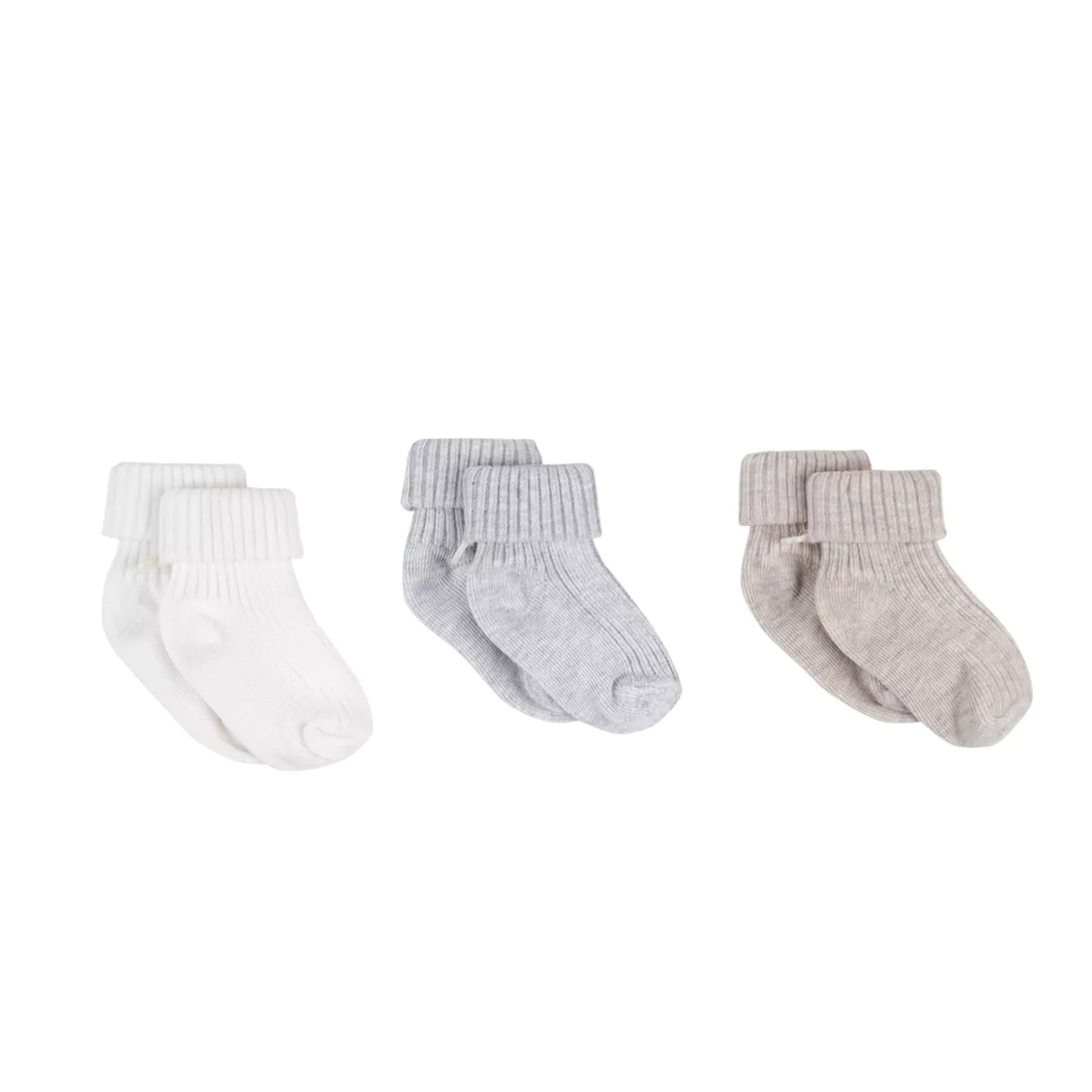 Set calzini neonato unisex bianco, grigio e beige - annameglio.com abbigliamento moda