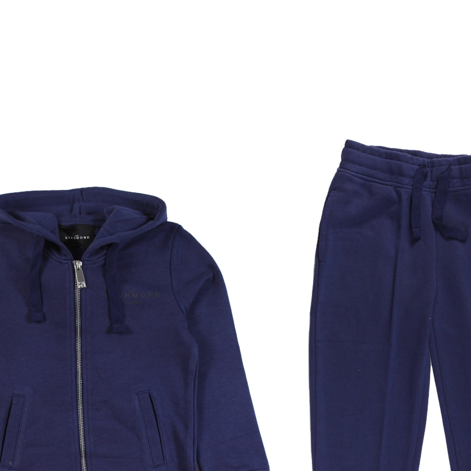 SET FELPA BLU E PANTALONE CON LOGO - annameglio.com abbigliamento moda