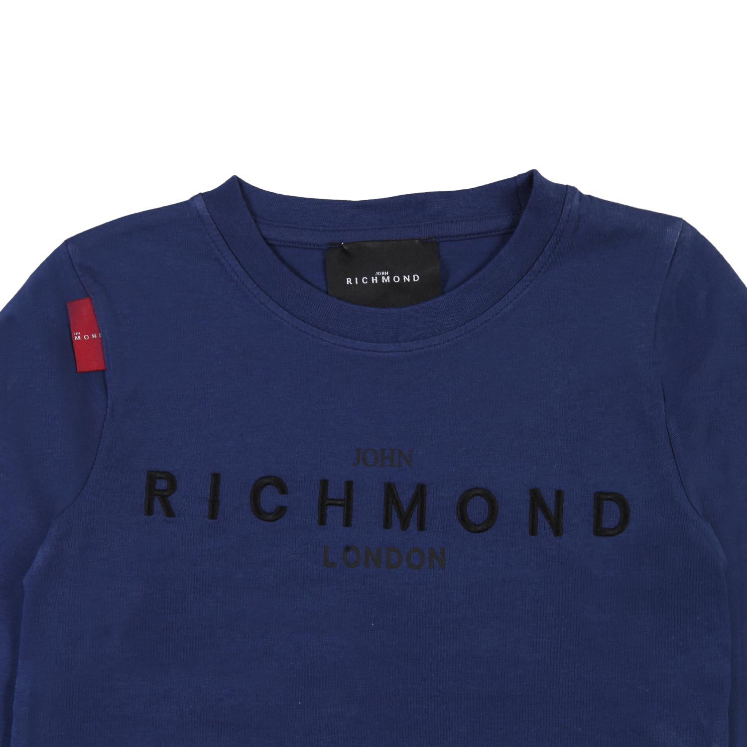 T-shirt lunga JRK blu con logo nero - annameglio.com abbigliamento moda