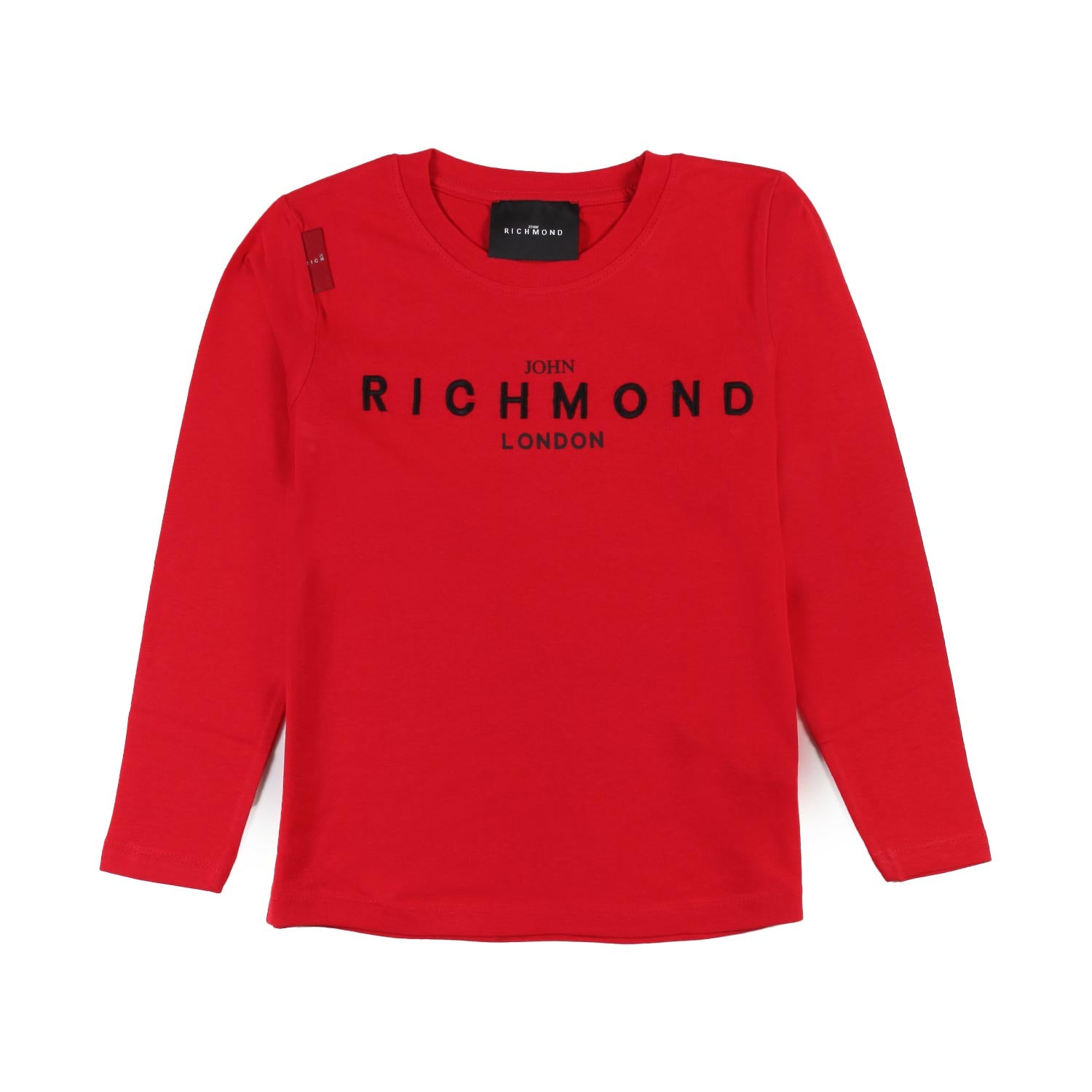 T-shirt lunga JRK rossa con logo nero - annameglio.com abbigliamento moda