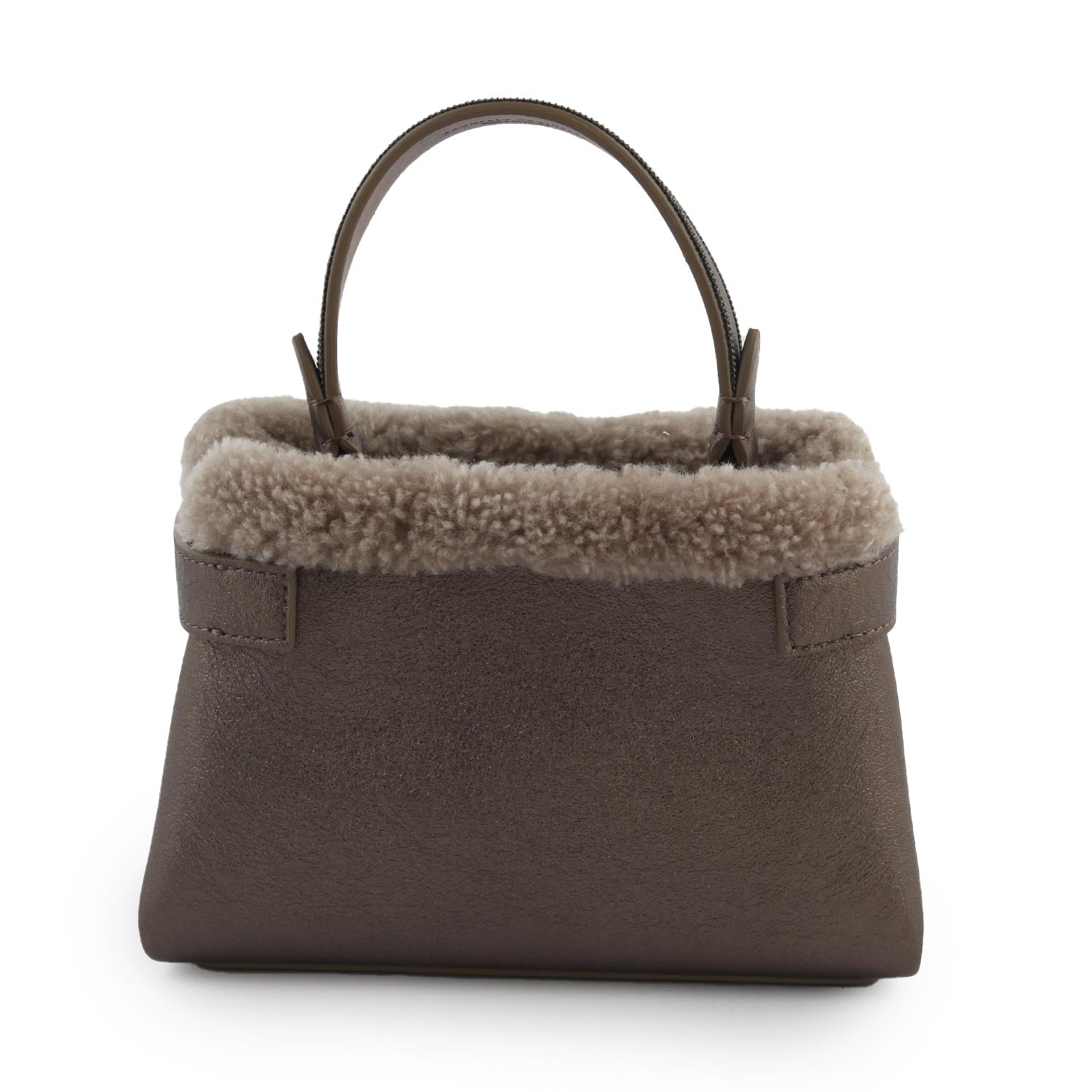 Borsa city Cucinelli in pelle marrone metallizzato - annameglio.com abbigliamento moda