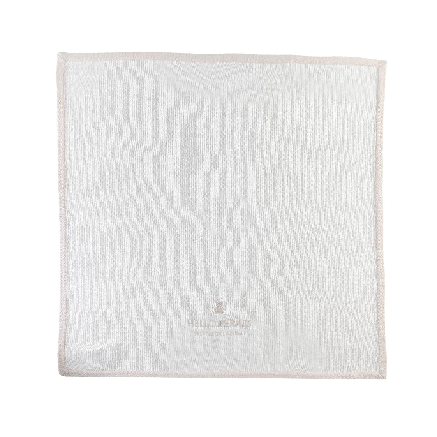 Coperta cashmere panna e beige Brunello Cucinelli - annameglio.com abbigliamento moda