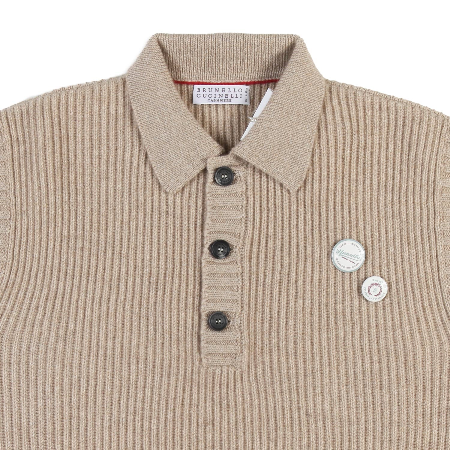 Gilet cachemire beige a coste B. Cucinelli - annameglio.com abbigliamento moda