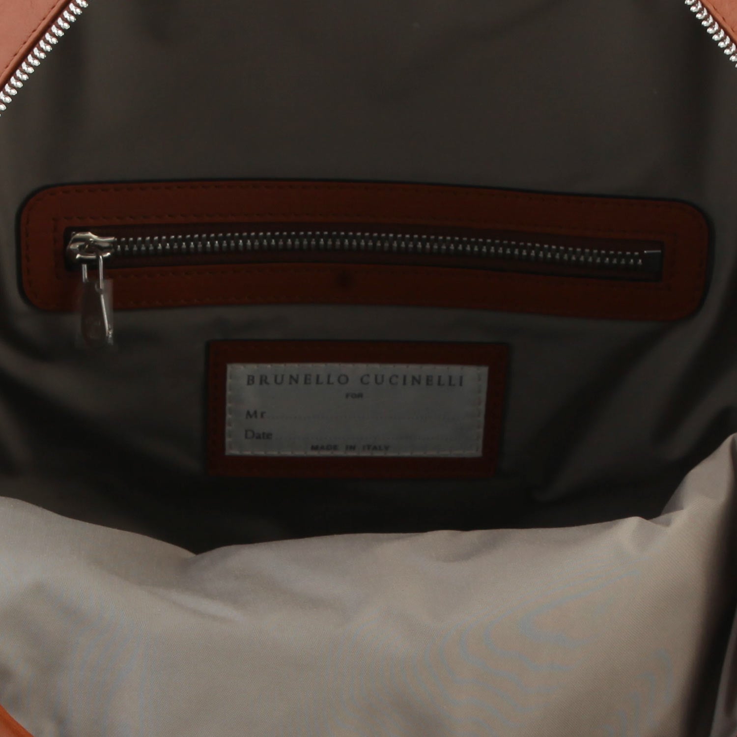 Zaino di pelle marrone tawny Brunello Cucinelli - annameglio.com abbigliamento moda