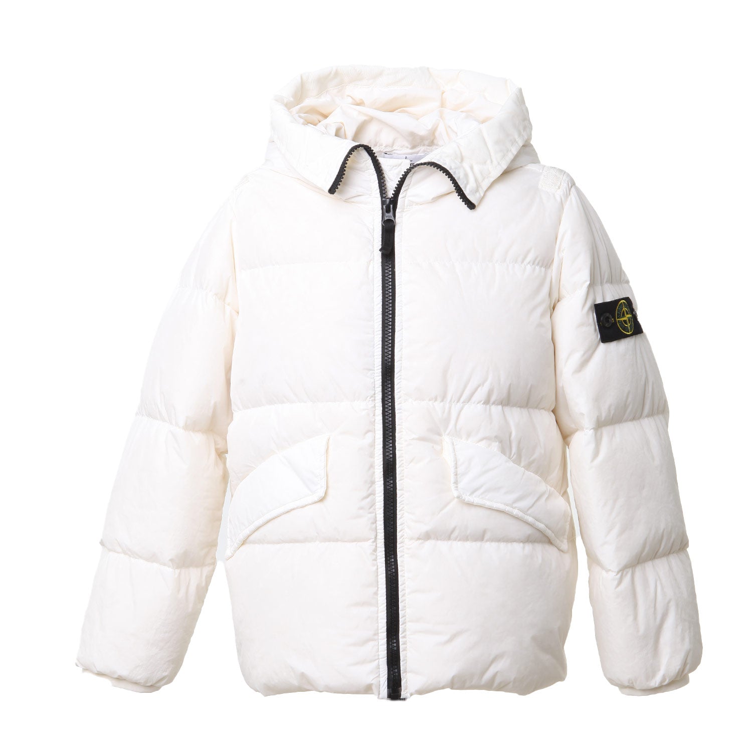 Piumino crinckle trapuntato Stone Island bianco - annameglio.com abbigliamento moda