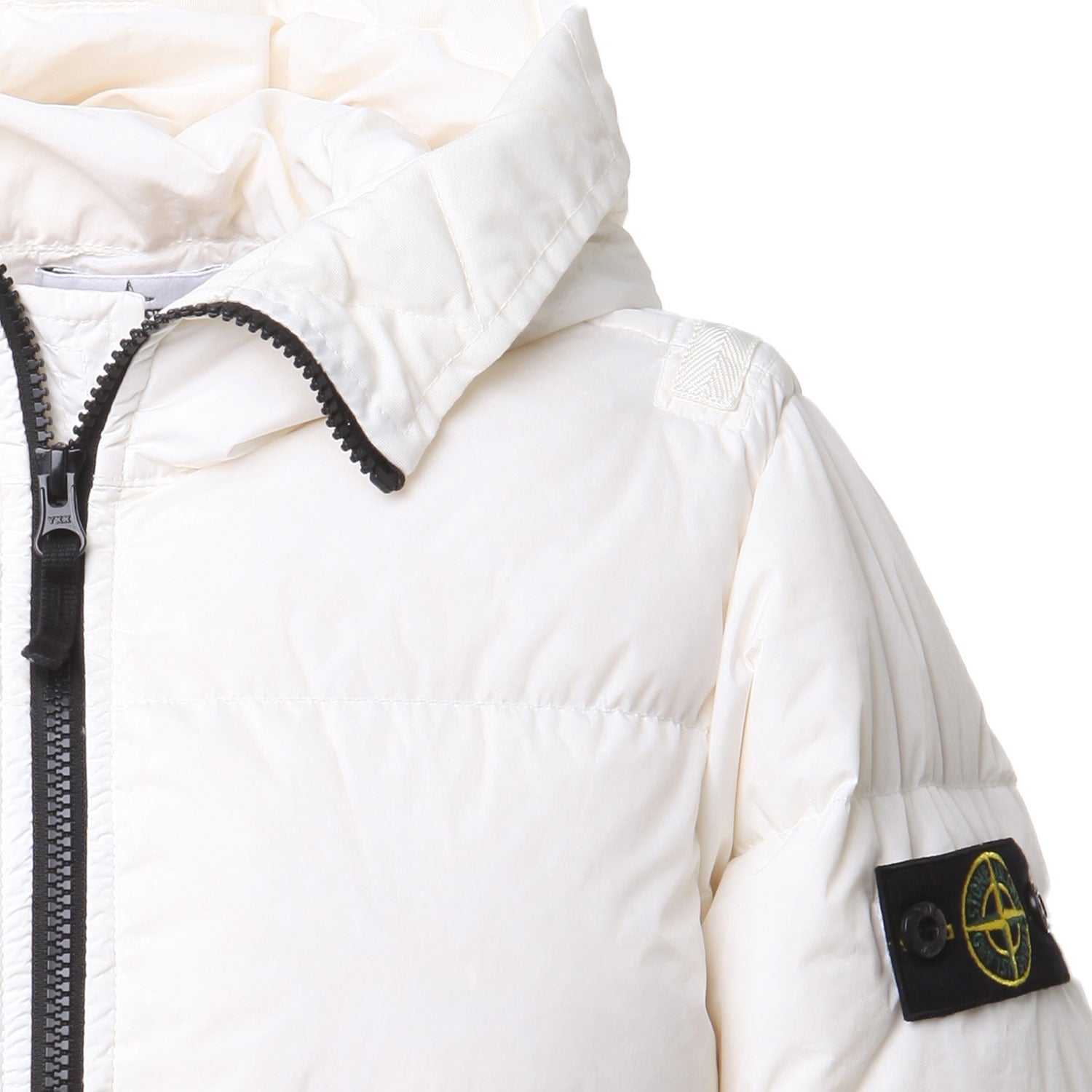 Piumino crinckle trapuntato Stone Island bianco - annameglio.com abbigliamento moda