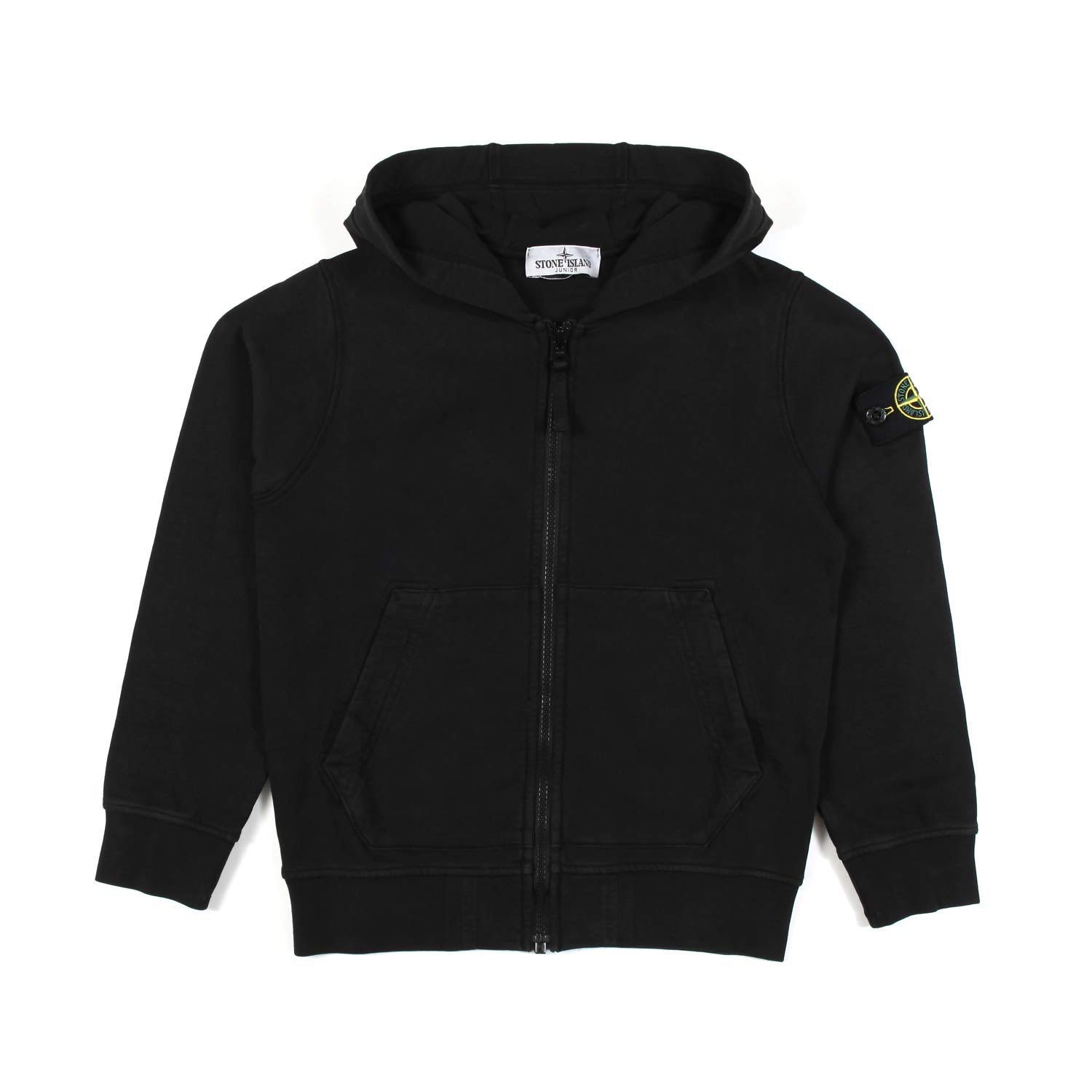 Felpa Stone Island nera con cappuccio e zip - annameglio.com abbigliamento moda