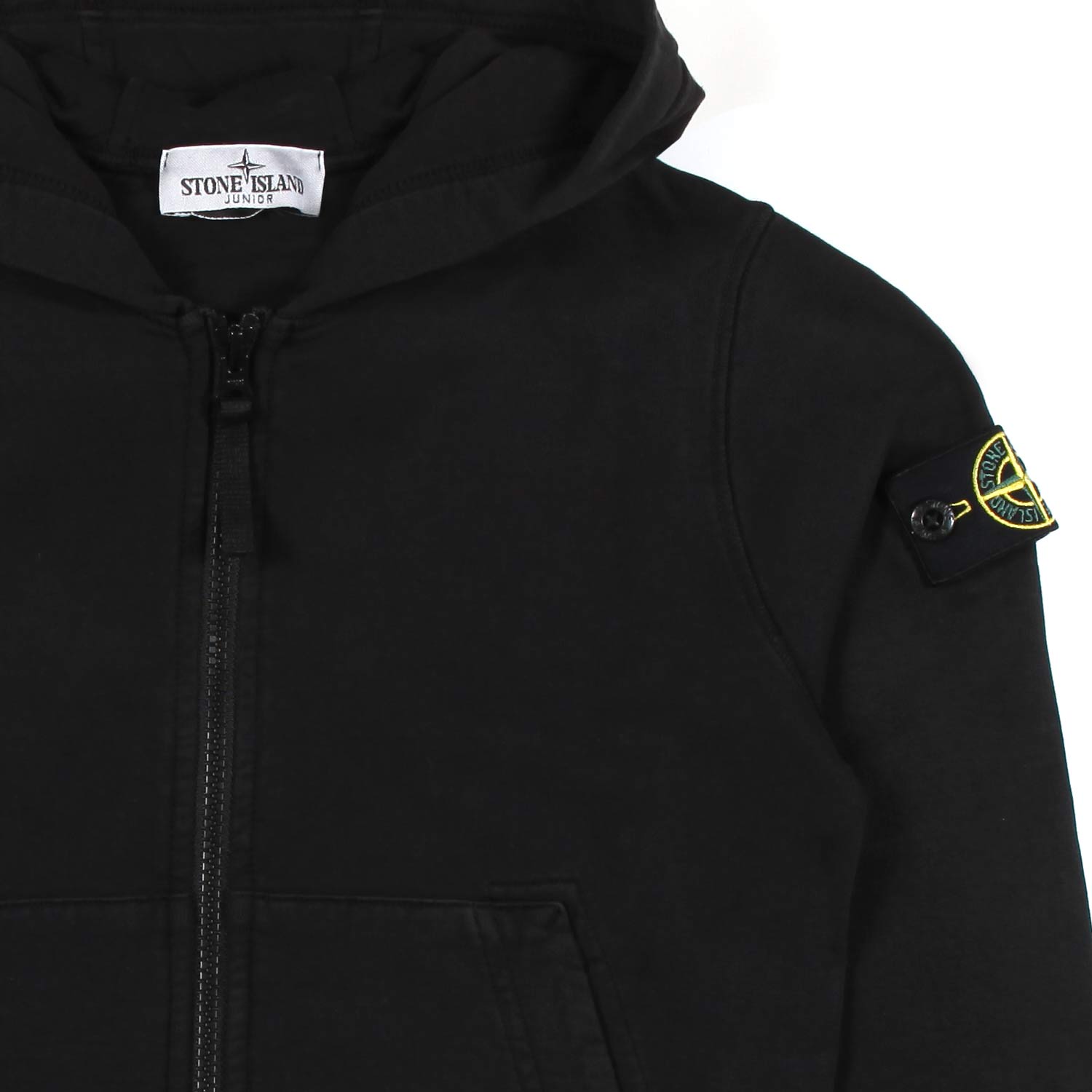 Felpa Stone Island nera con cappuccio e zip - annameglio.com abbigliamento moda