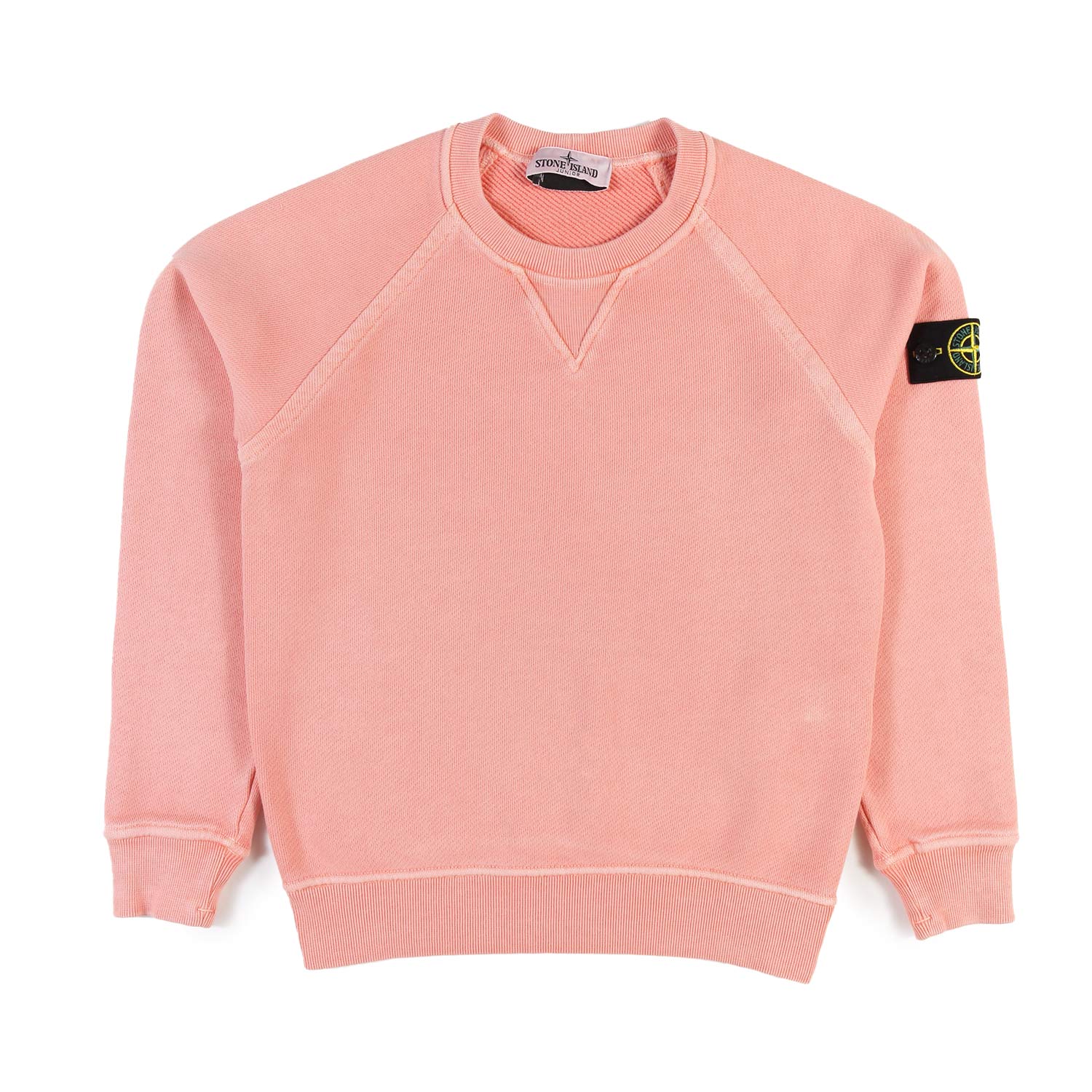 Felpa Stone Island rosa con patch Compass - annameglio.com abbigliamento moda