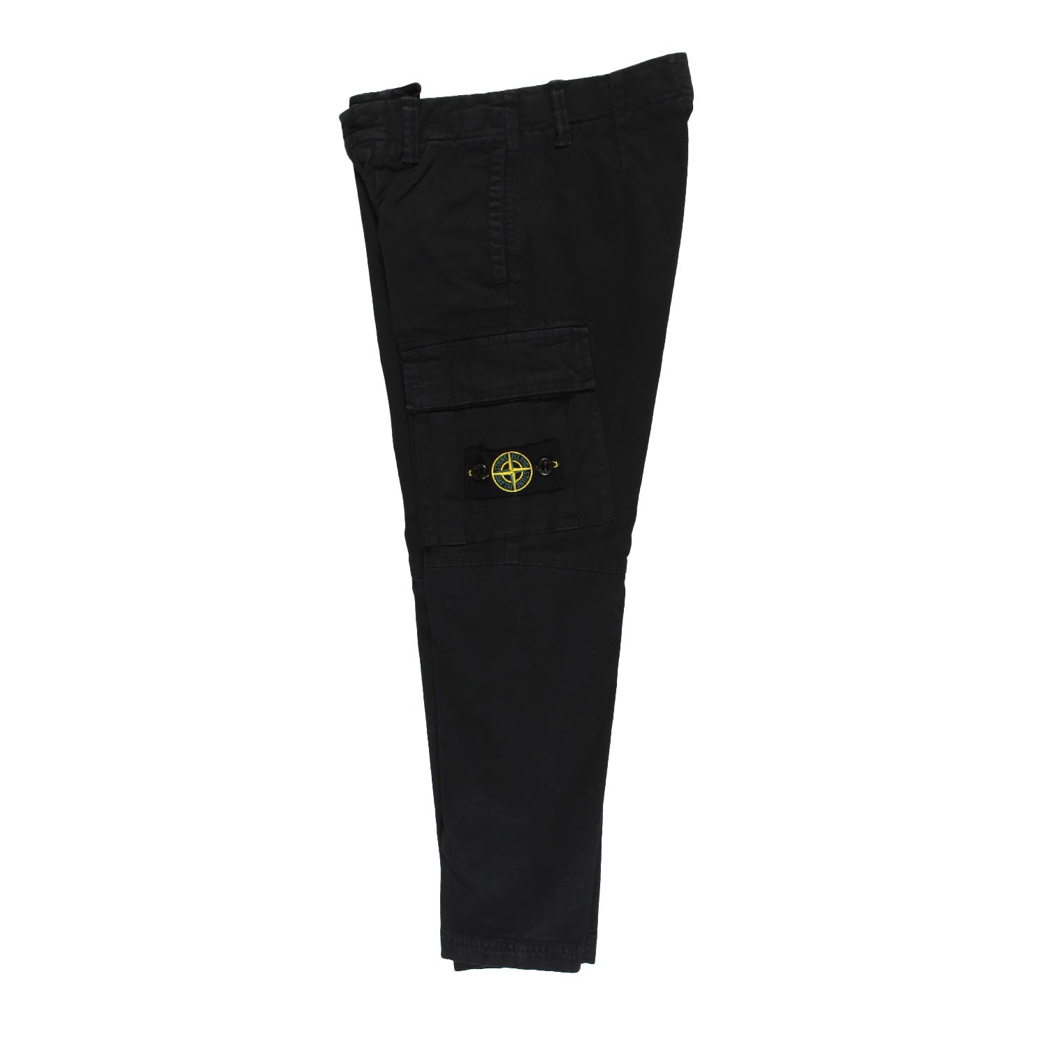 Pantalone nero Stone Island con tasca cargo - annameglio.com abbigliamento moda