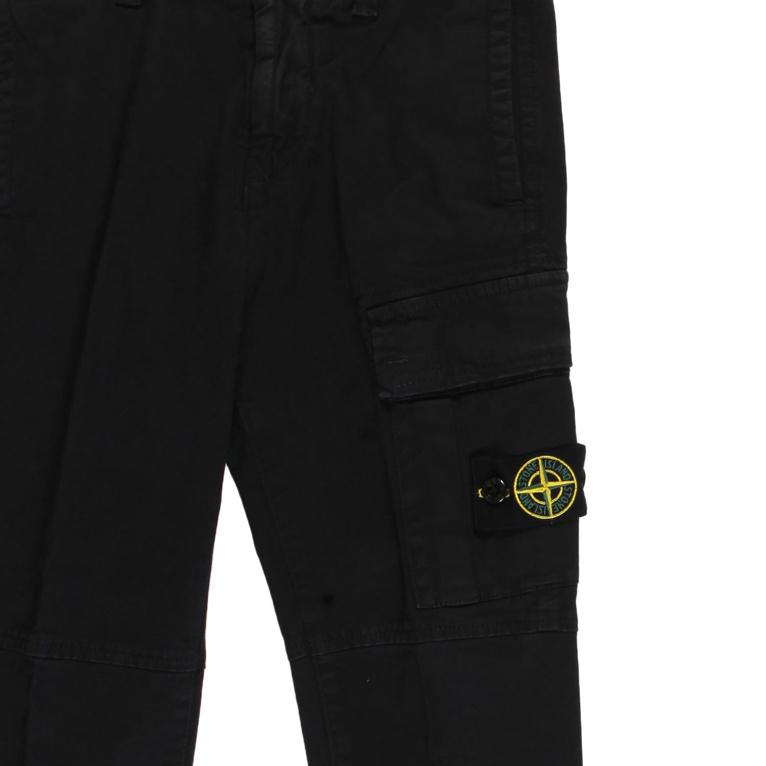 Pantalone nero Stone Island con tasca cargo - annameglio.com abbigliamento moda