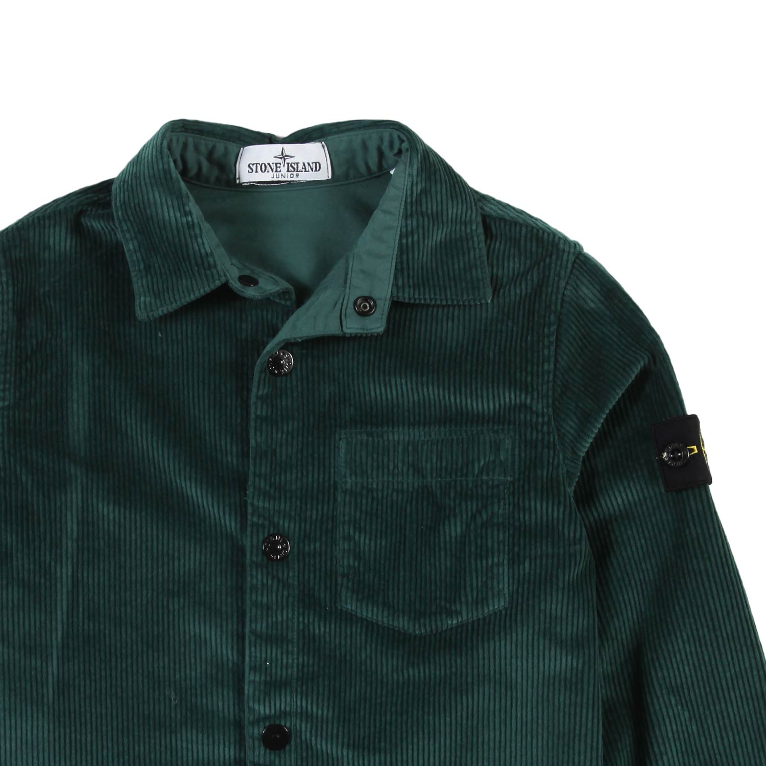 Giacca camicia corduroy Stone Island verde - annameglio.com abbigliamento moda