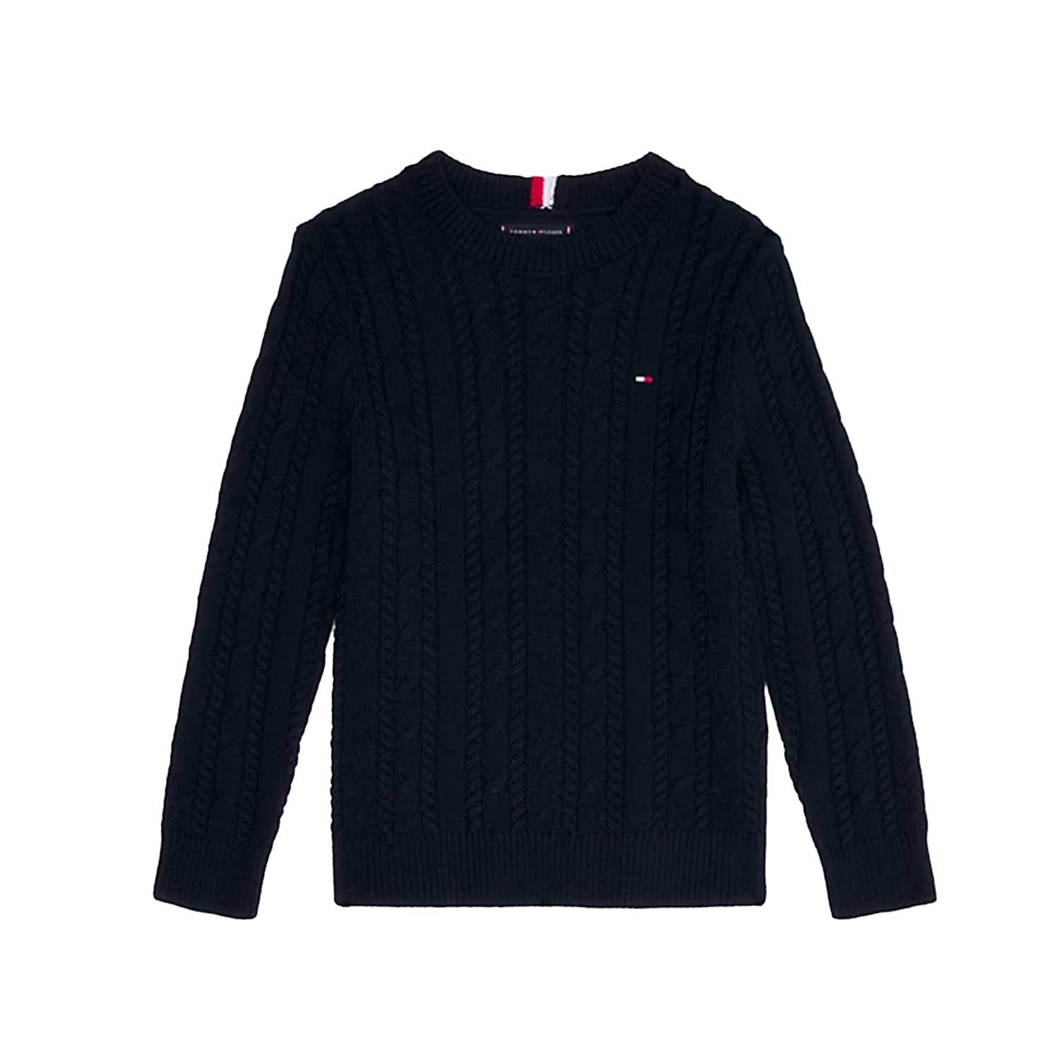 PULLOVER BLU A MAGLIA INTRECCIATA - annameglio.com abbigliamento moda