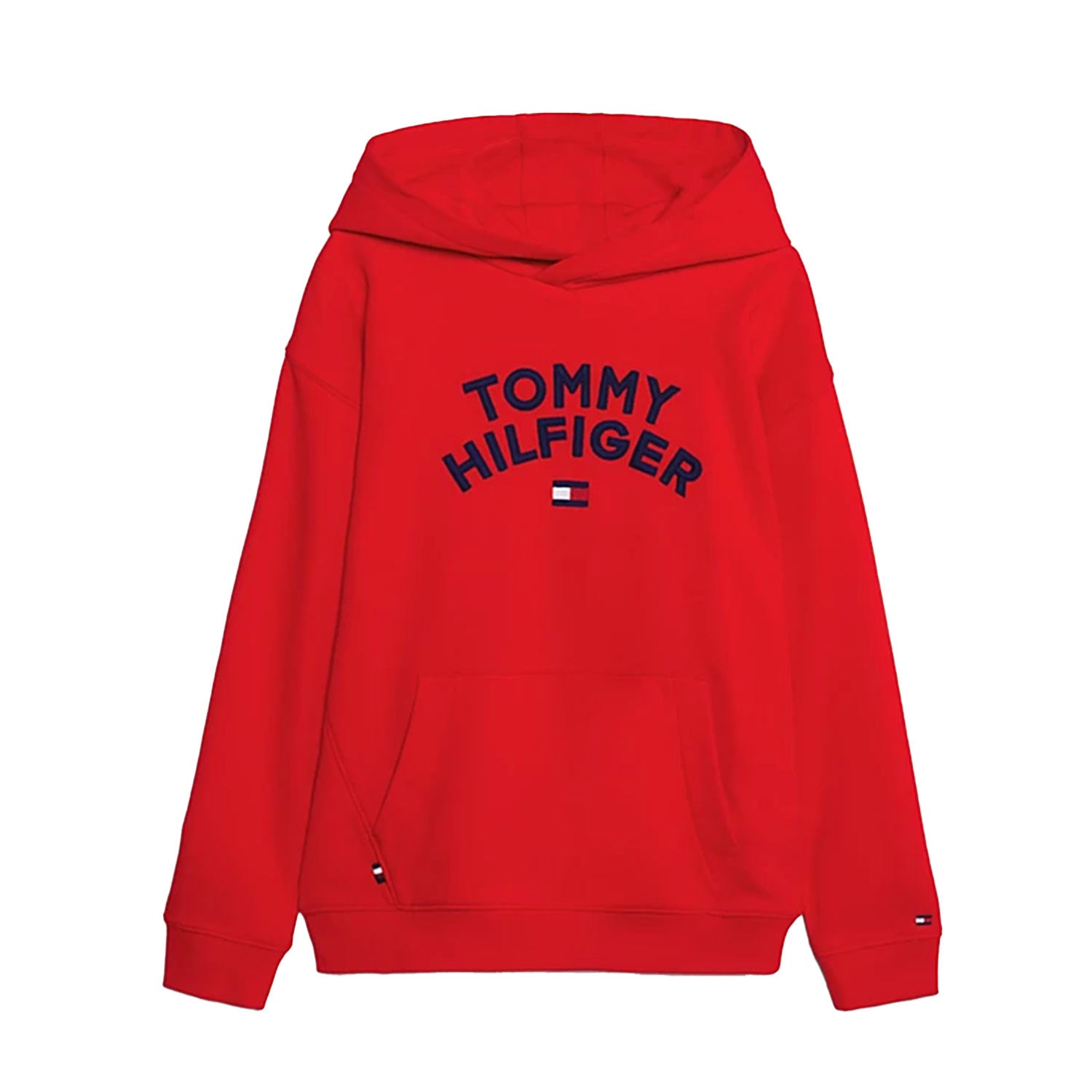 Felpa rossa con cappuccio Tommy Hilfiger - annameglio.com abbigliamento moda