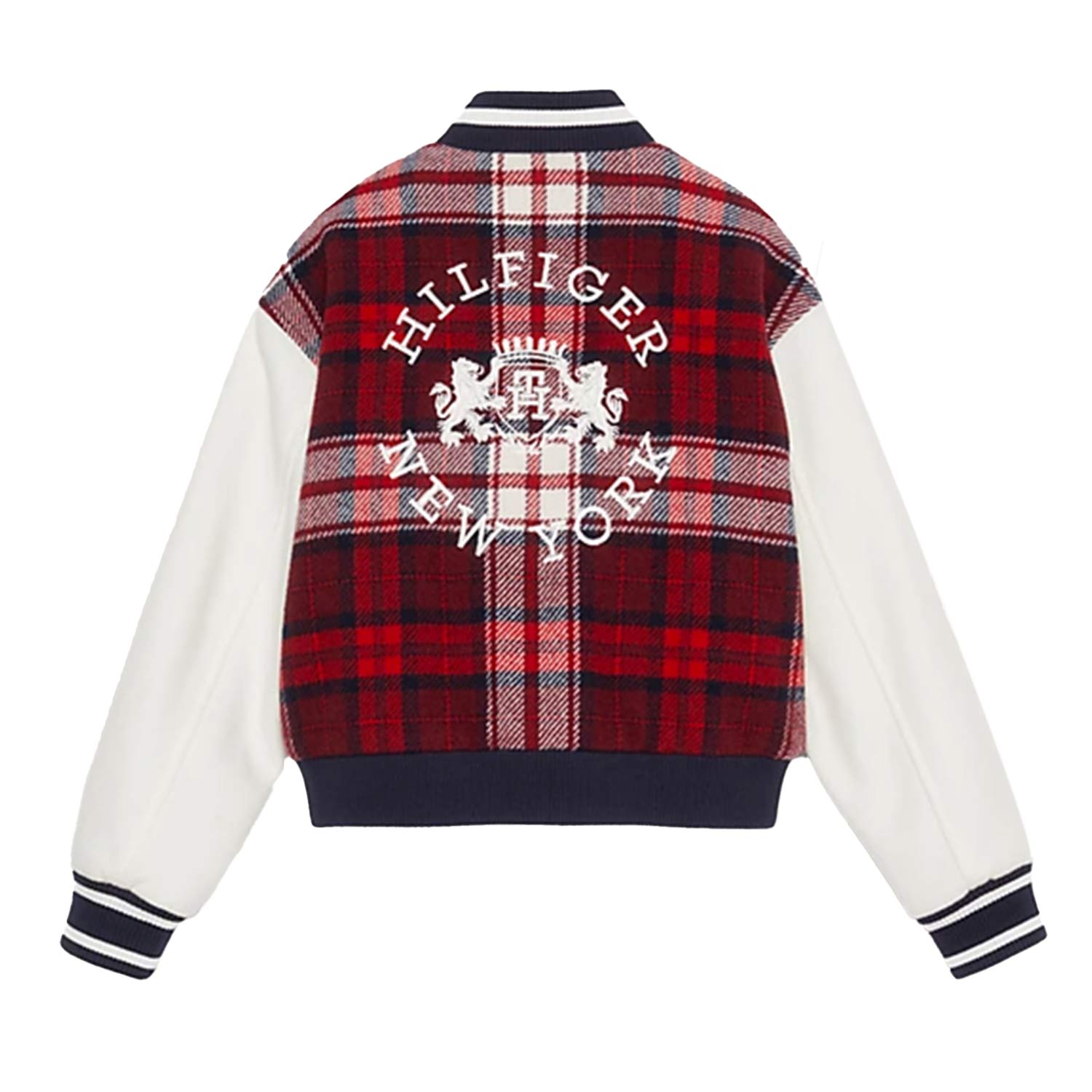 BOMBER VARSITY RELAXED FIT A QUADRI TARTAN - annameglio.com abbigliamento moda