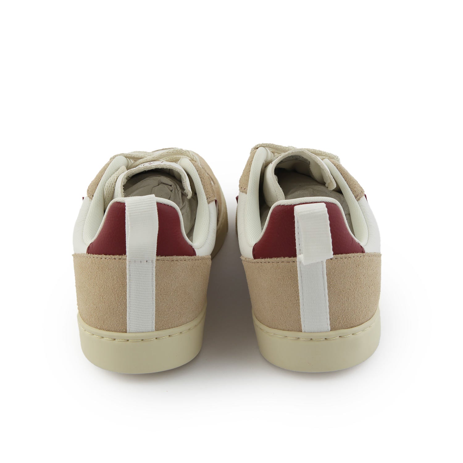 Sneaker V10 bianca e mandorla con V marsala - annameglio.com abbigliamento moda