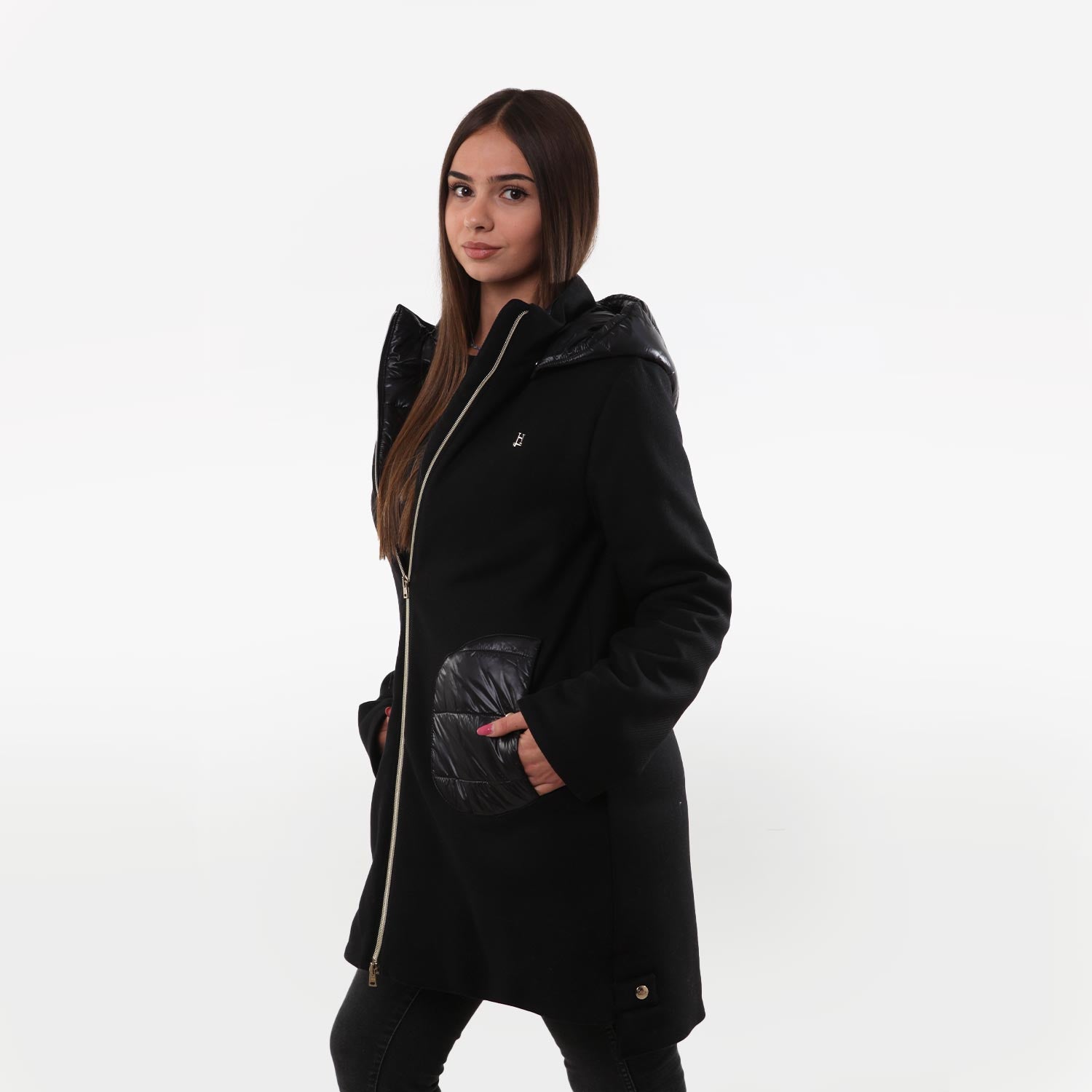 Cappotto ecowool Herno nero Ragazza - annameglio.com abbigliamento moda