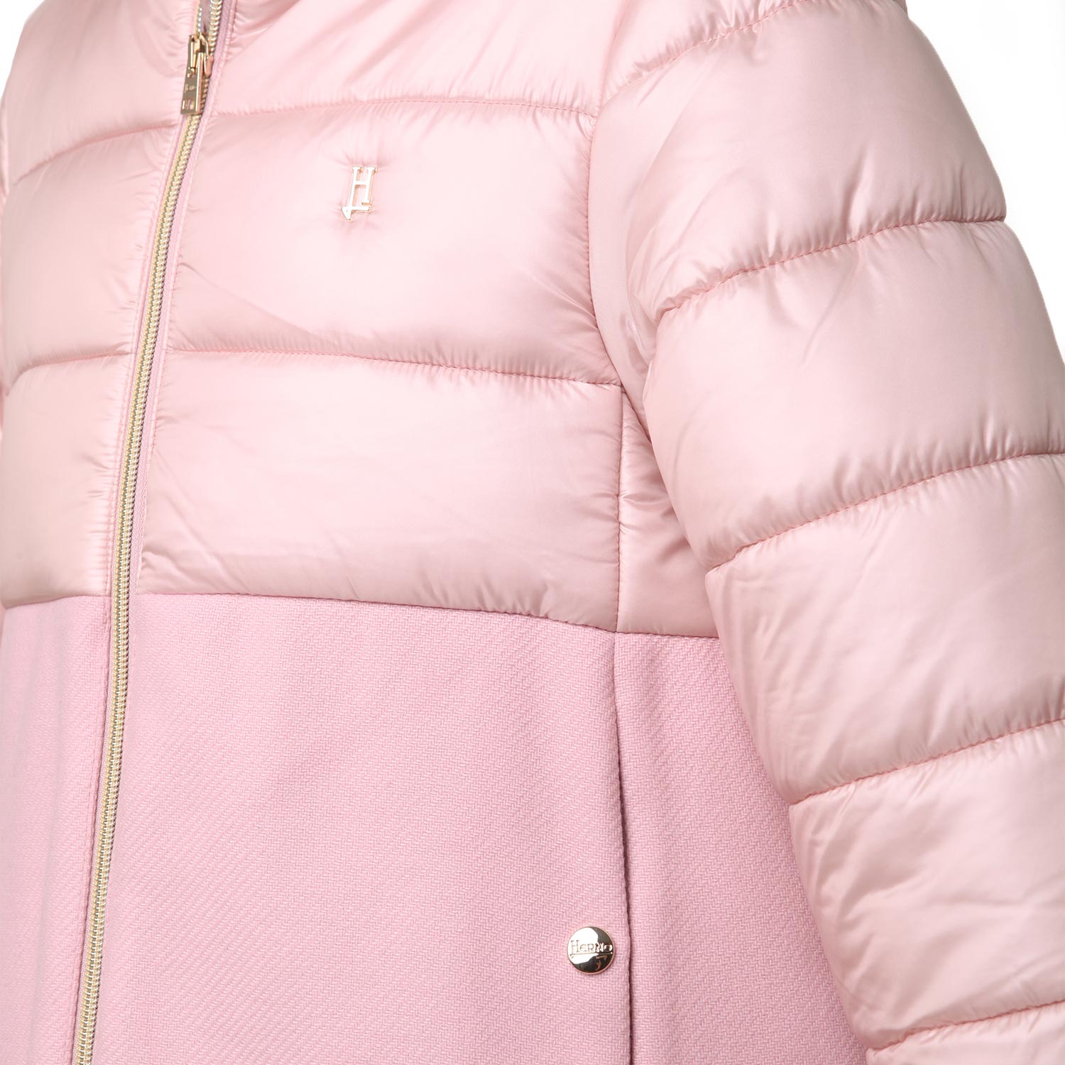 PARKA HERO ROSA IN ECOWOOL E NYLON - annameglio.com abbigliamento moda