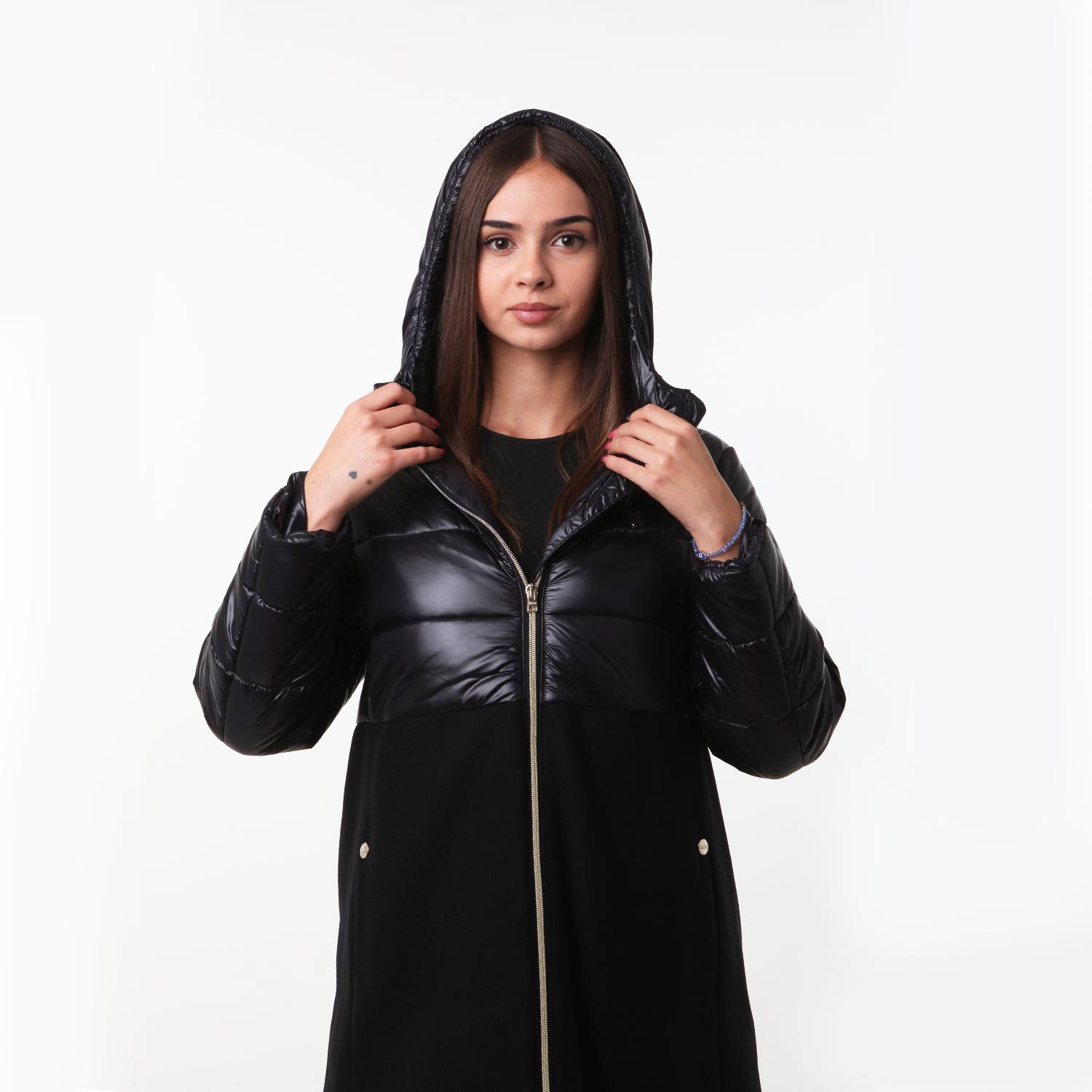Parka nylon-ecowool Herno nero Ragazza - annameglio.com abbigliamento moda