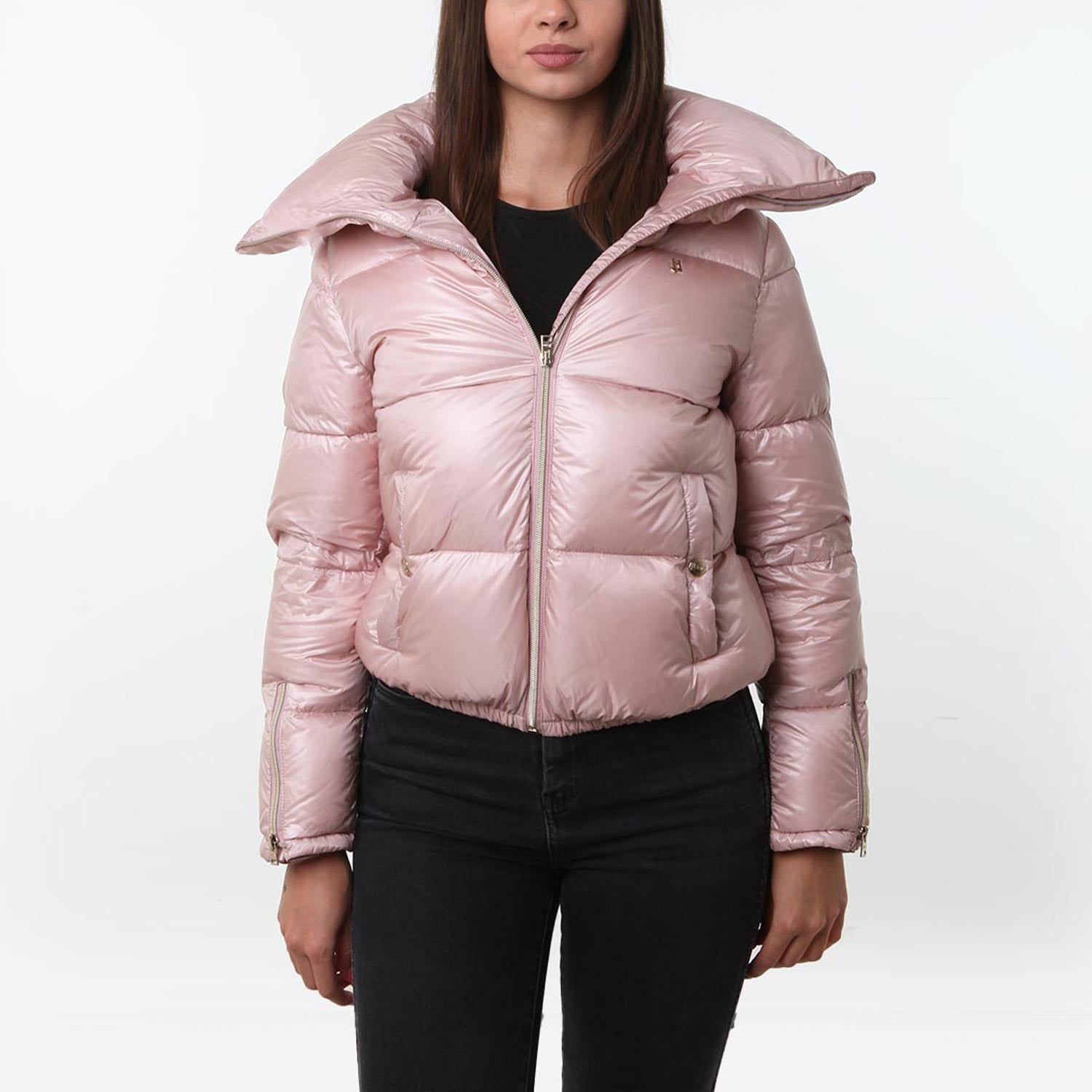 Piumino bomber Herno rosa chiaro Ragazza - annameglio.com abbigliamento moda