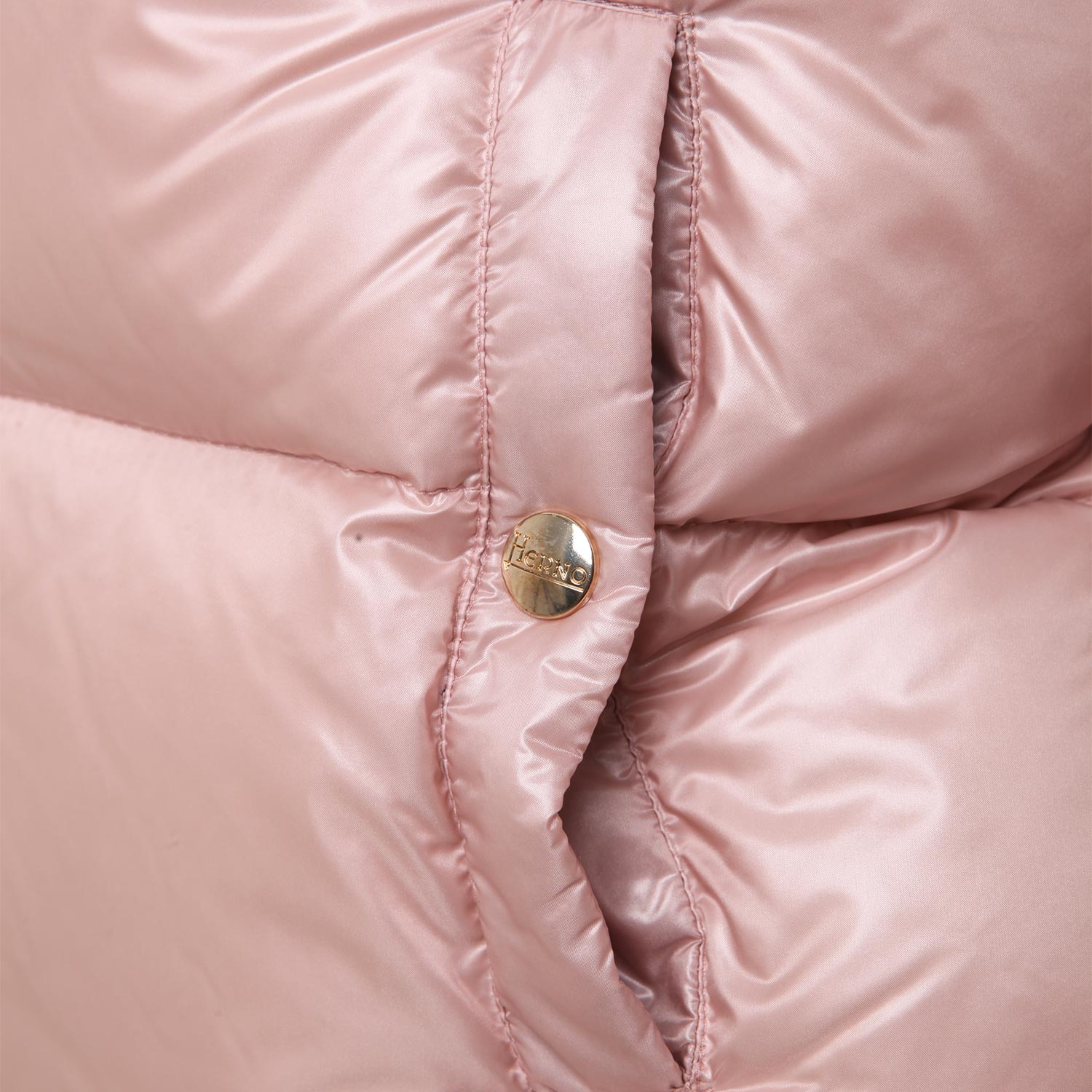 Piumino bomber Herno rosa chiaro Ragazza - annameglio.com abbigliamento moda