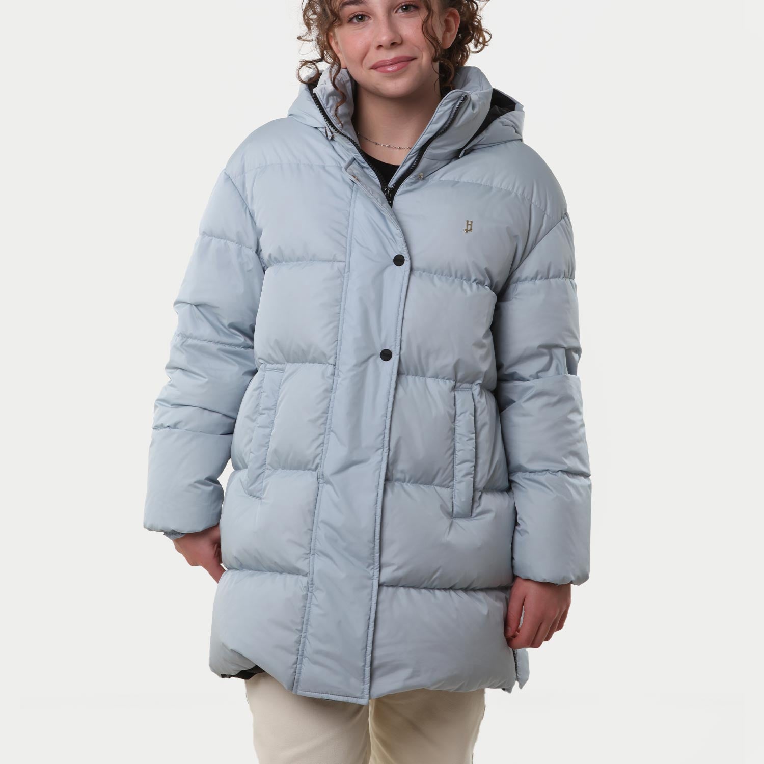 Piumino lungo Herno celeste in nylon Chamonix - annameglio.com abbigliamento moda