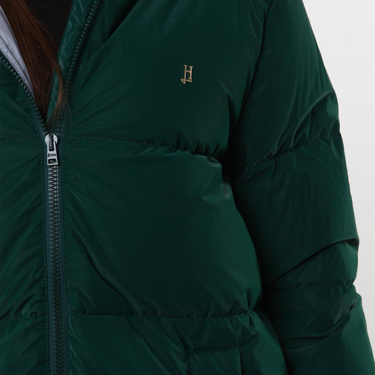 Piumino lungo Herno verde e celeste - annameglio.com abbigliamento moda