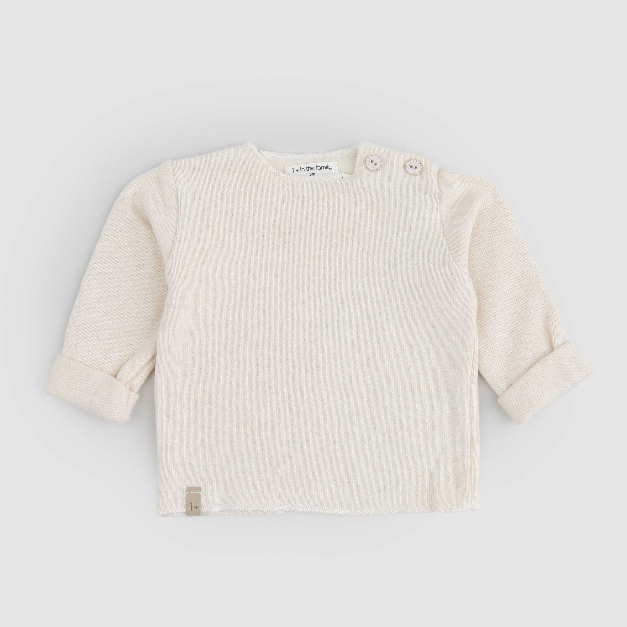 Maglia interlock Chapin panna ecru Neonata - annameglio.com abbigliamento moda