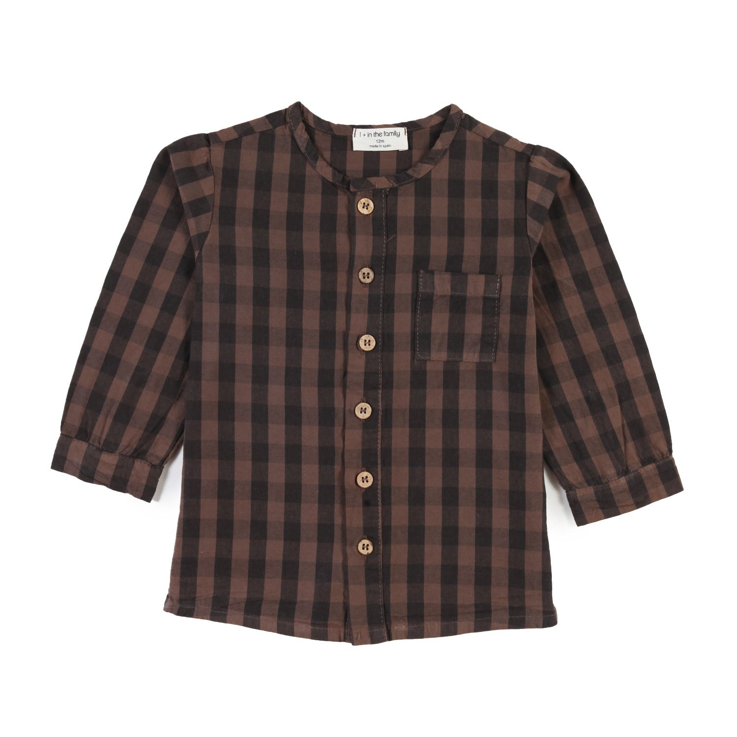 Camicia Henry marrone a quadri Bimbo - annameglio.com abbigliamento moda