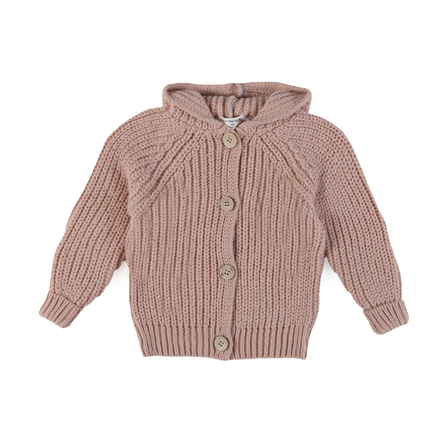 Cardigan Ross rosa chiaro con cappuccio Bimba - annameglio.com abbigliamento moda