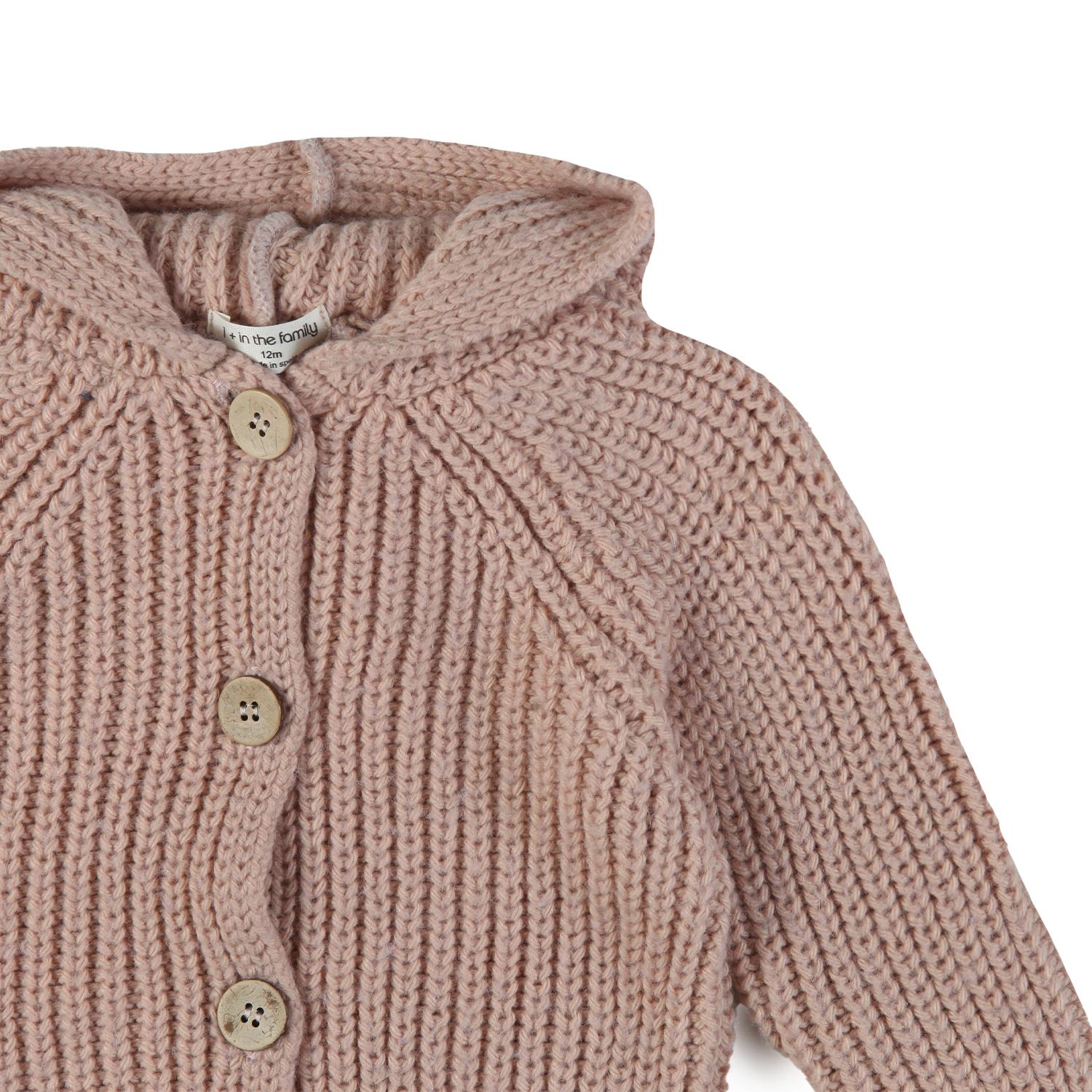 Cardigan Ross rosa chiaro con cappuccio Bimba - annameglio.com abbigliamento moda