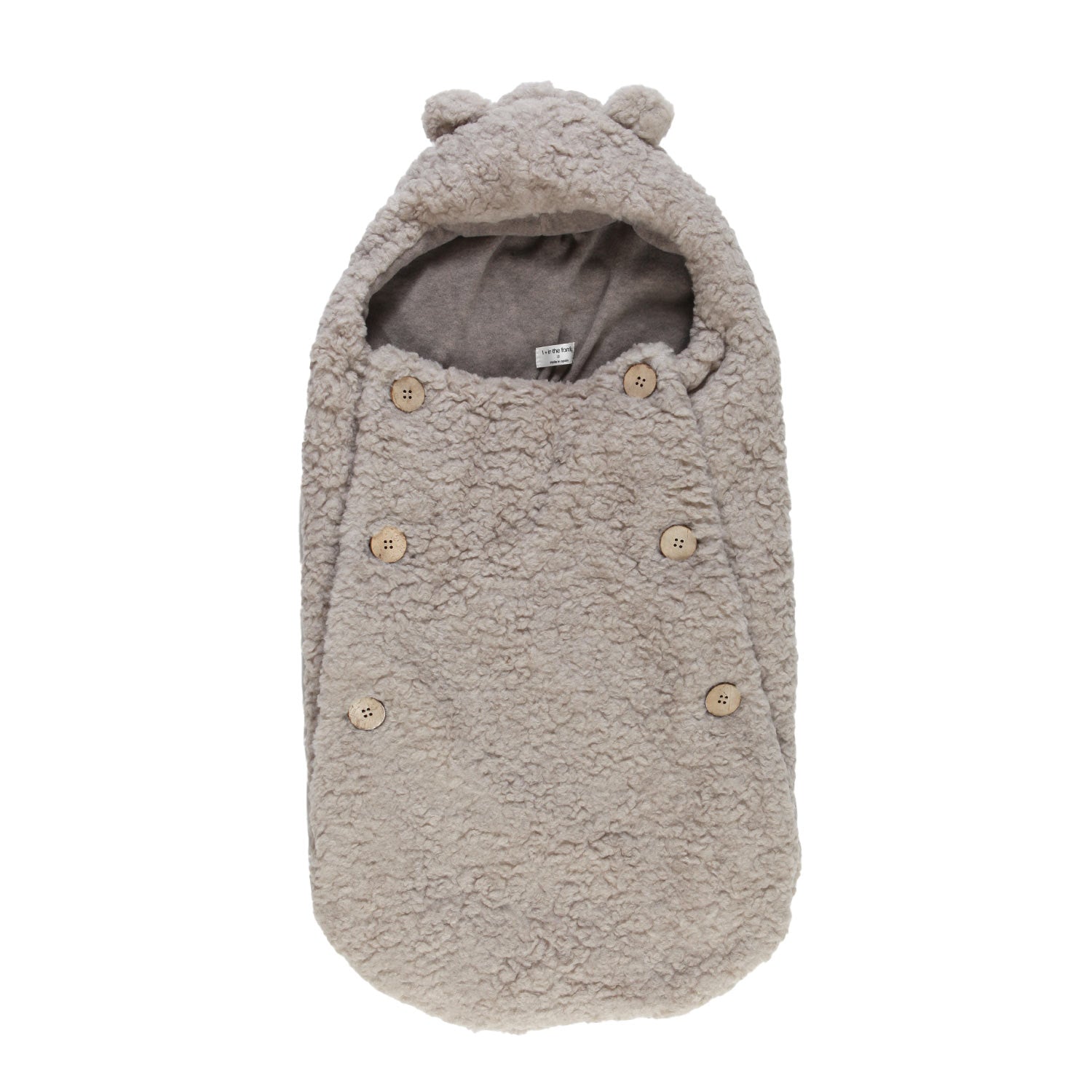 Sacco nanna teddy Aran tortora unisex - annameglio.com abbigliamento moda