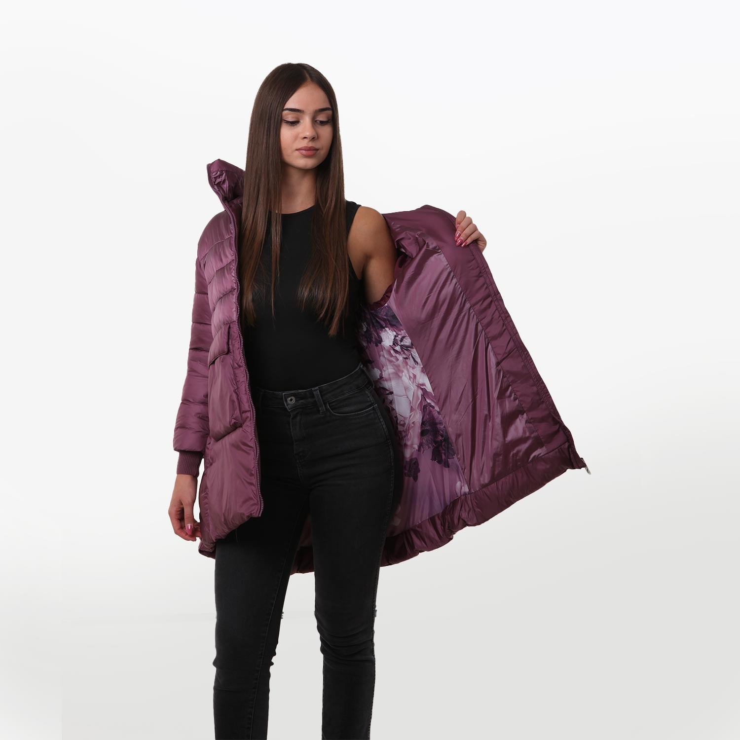 Giubbotto lungo Judith magenta Bambina e Ragazza - annameglio.com abbigliamento moda